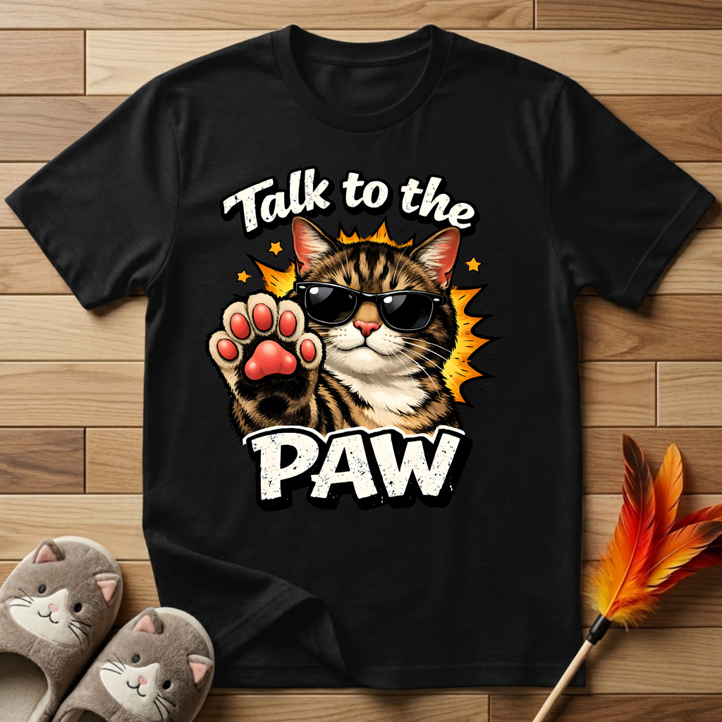 Talk to the Paw (Sunglasses) T-Shirt