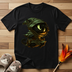 Mystic Cat with Green Hood T-Shirt