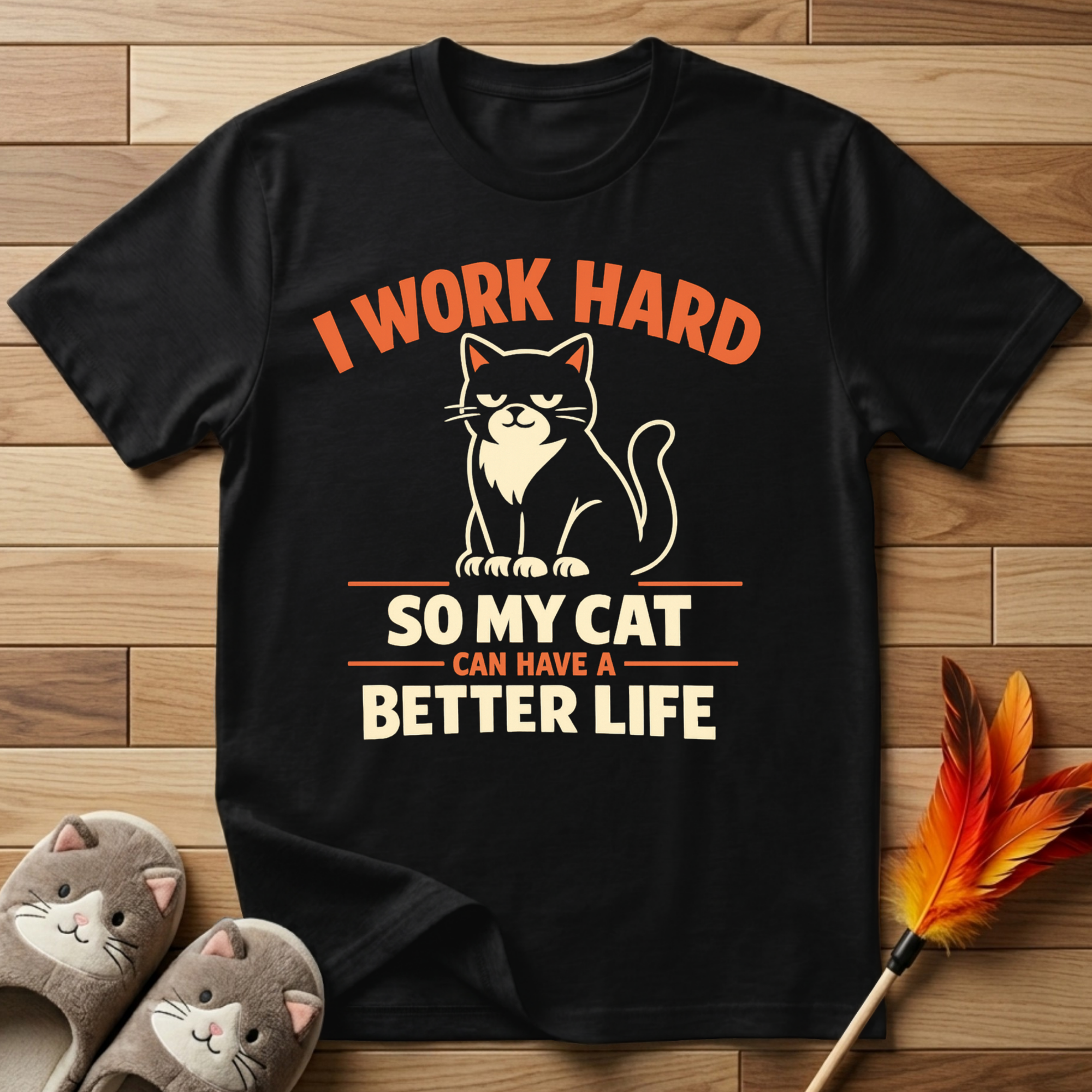 I Work Hard So My Cat Can Have A Better Life T-Shirt