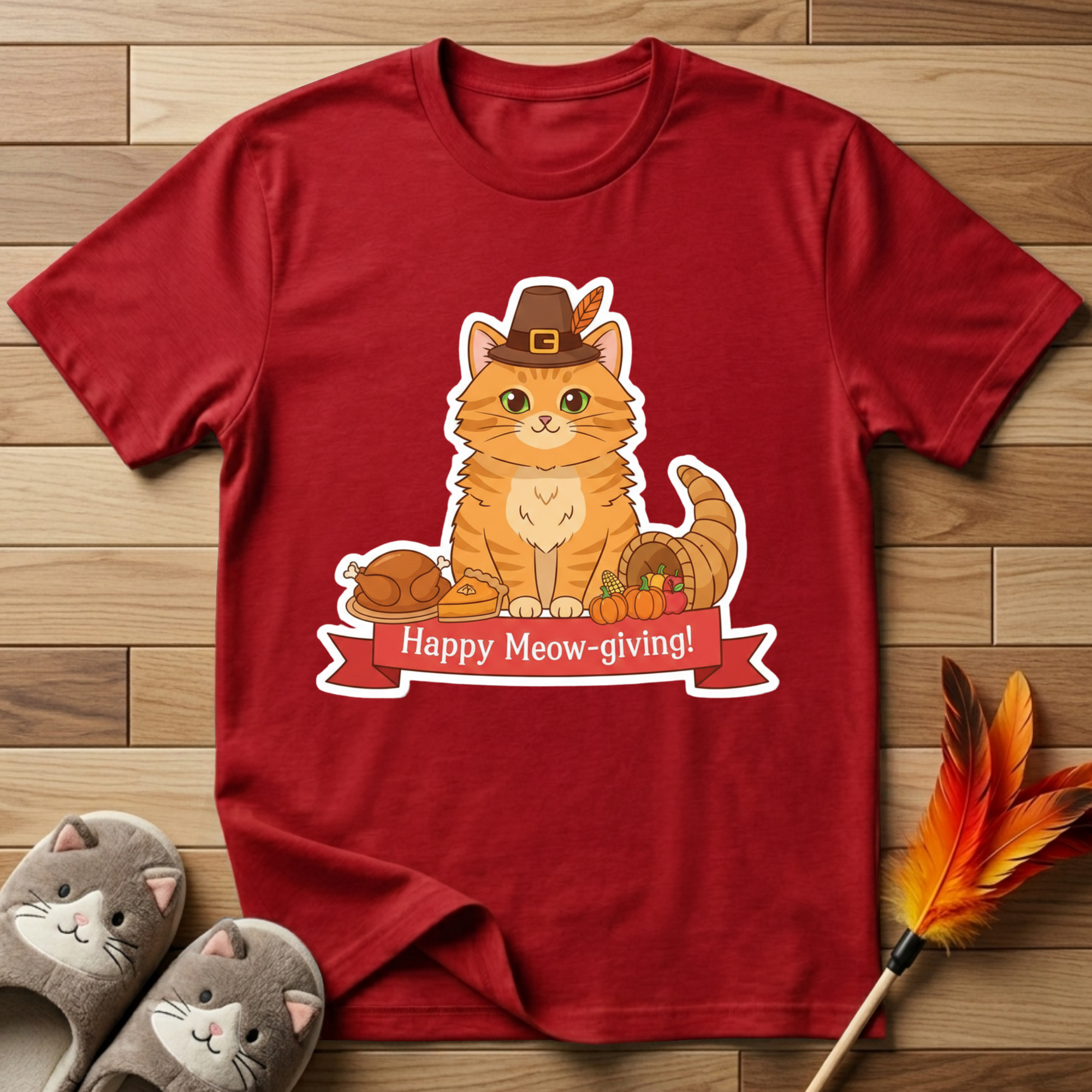 Happy Meow-Giving T-Shirt