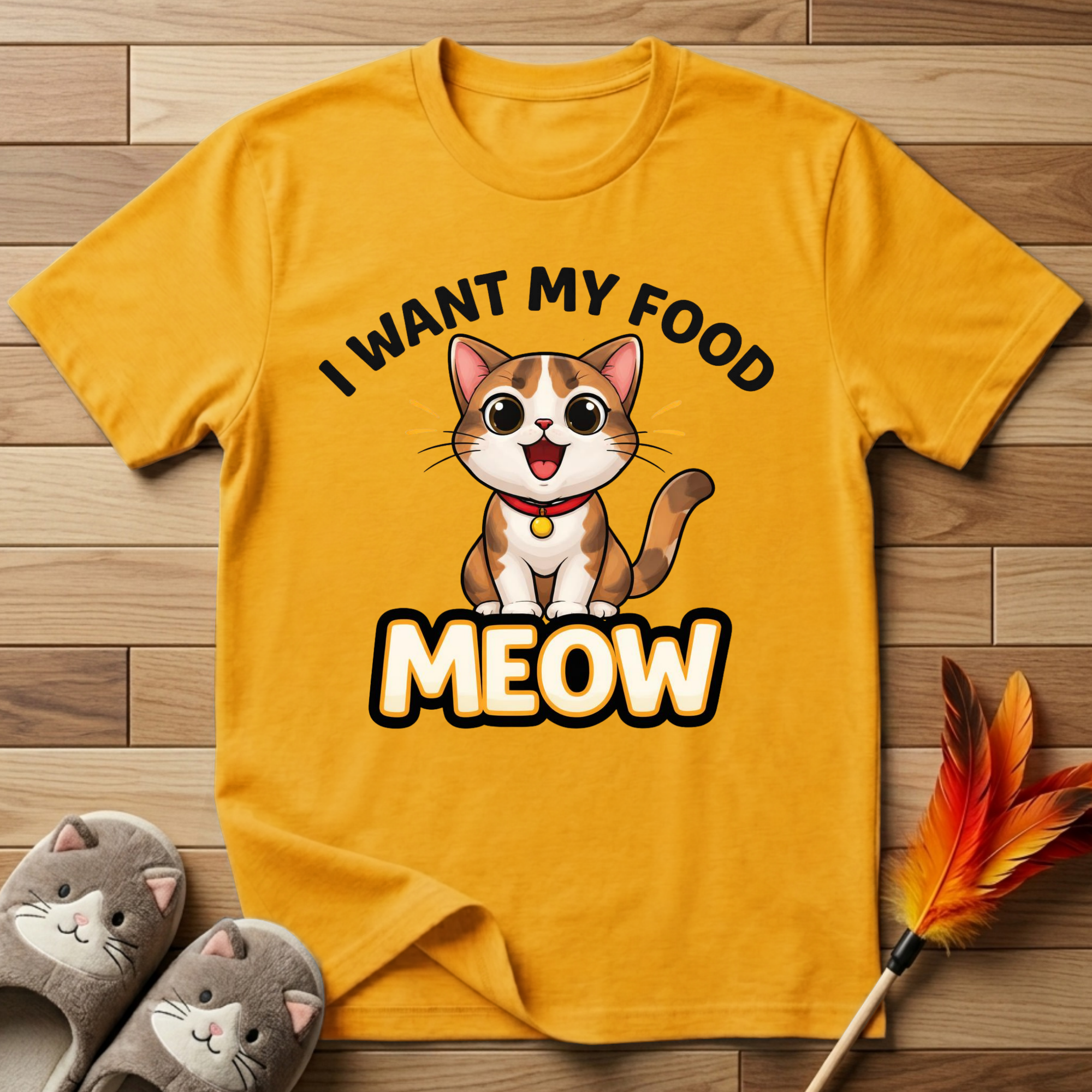 I Want My Food Meow T-Shirt