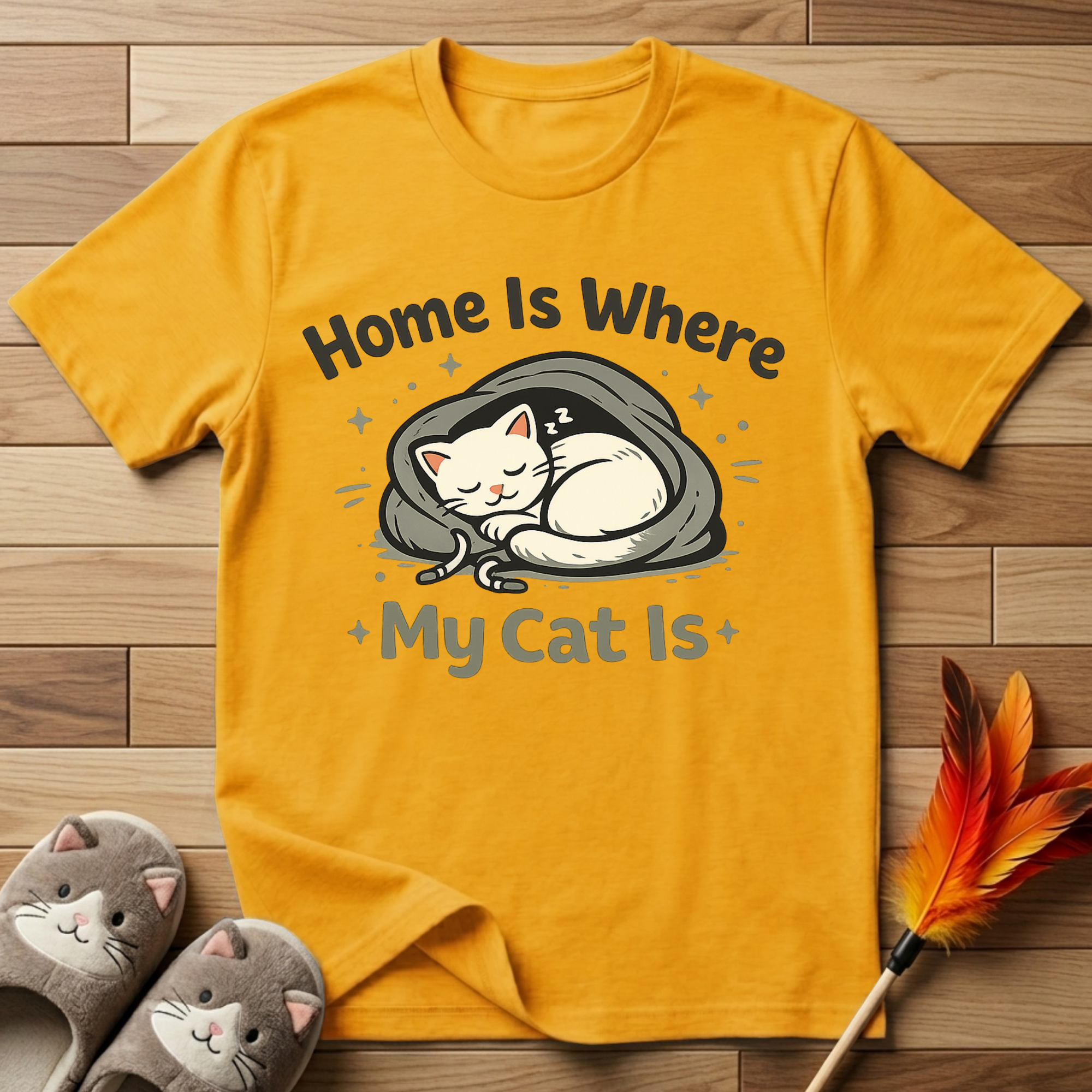 Home Is Where My Cat Is T-Shirt
