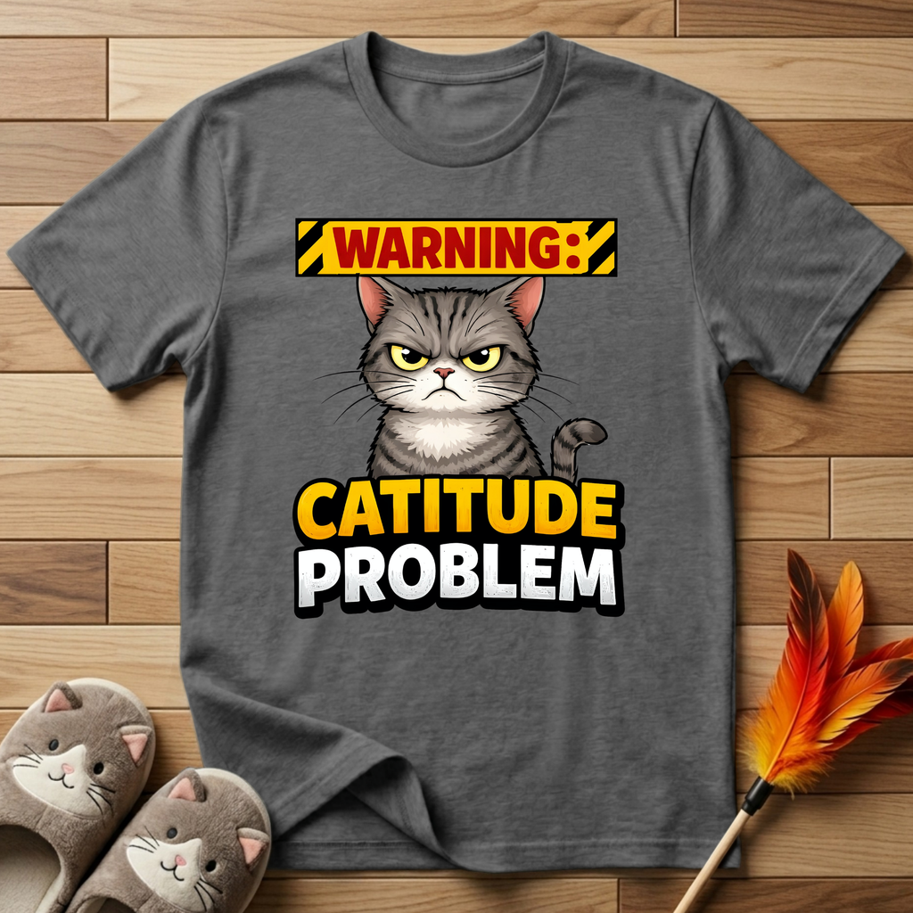 Warning: Catitude Problem T-Shirt