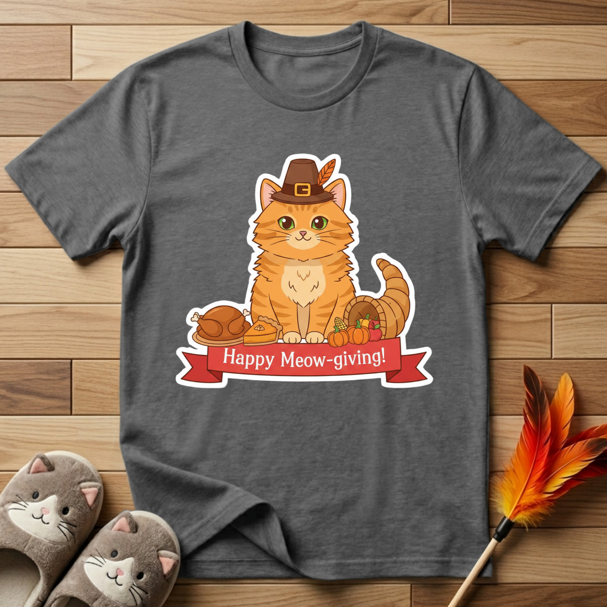 Happy Meow-Giving T-Shirt