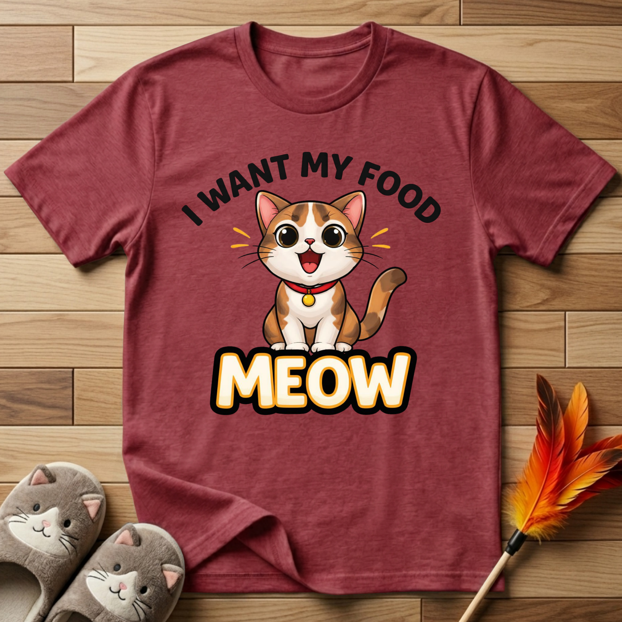 I Want My Food Meow T-Shirt