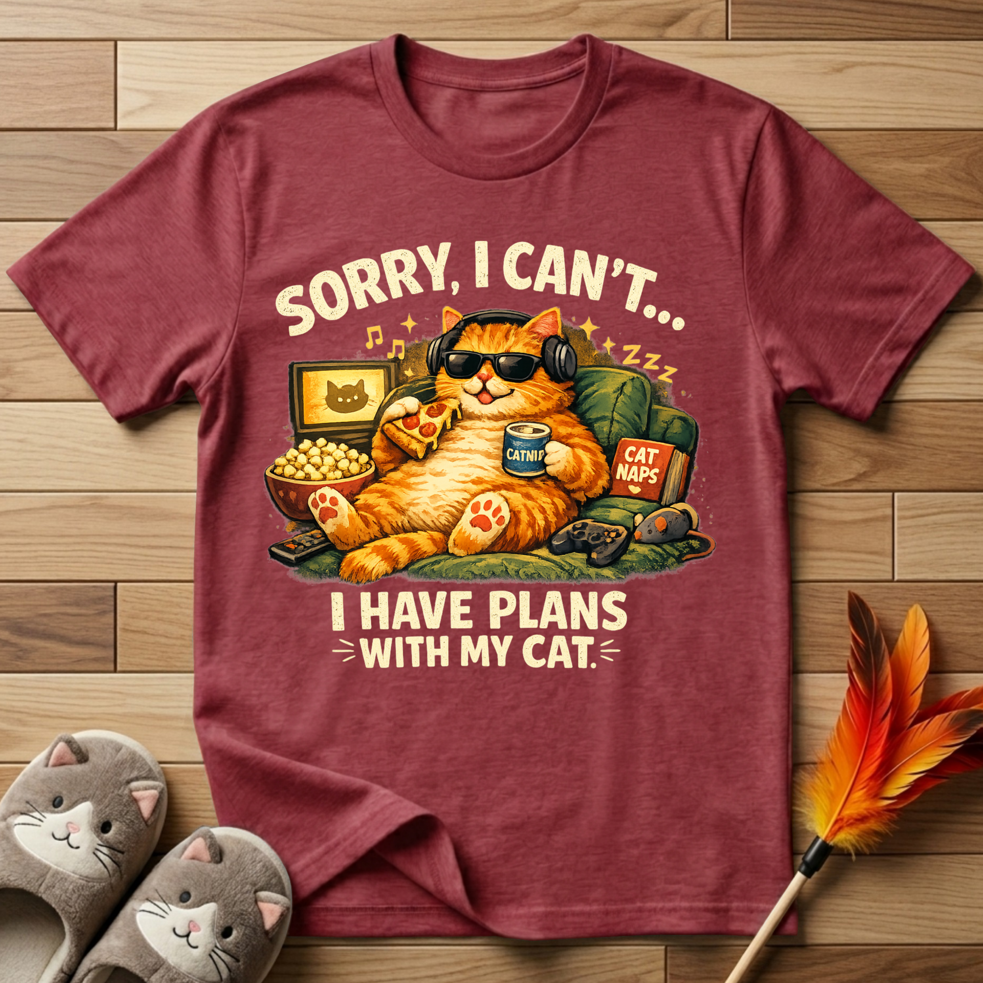 Sorry, I Can't... I Have Plans With My Cat T-Shirt