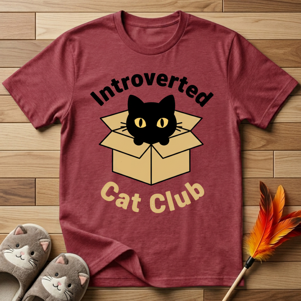 Introverted Cat Club T-Shirt