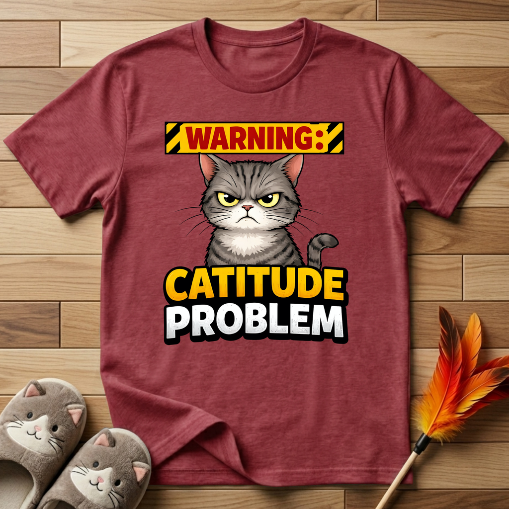Warning: Catitude Problem T-Shirt
