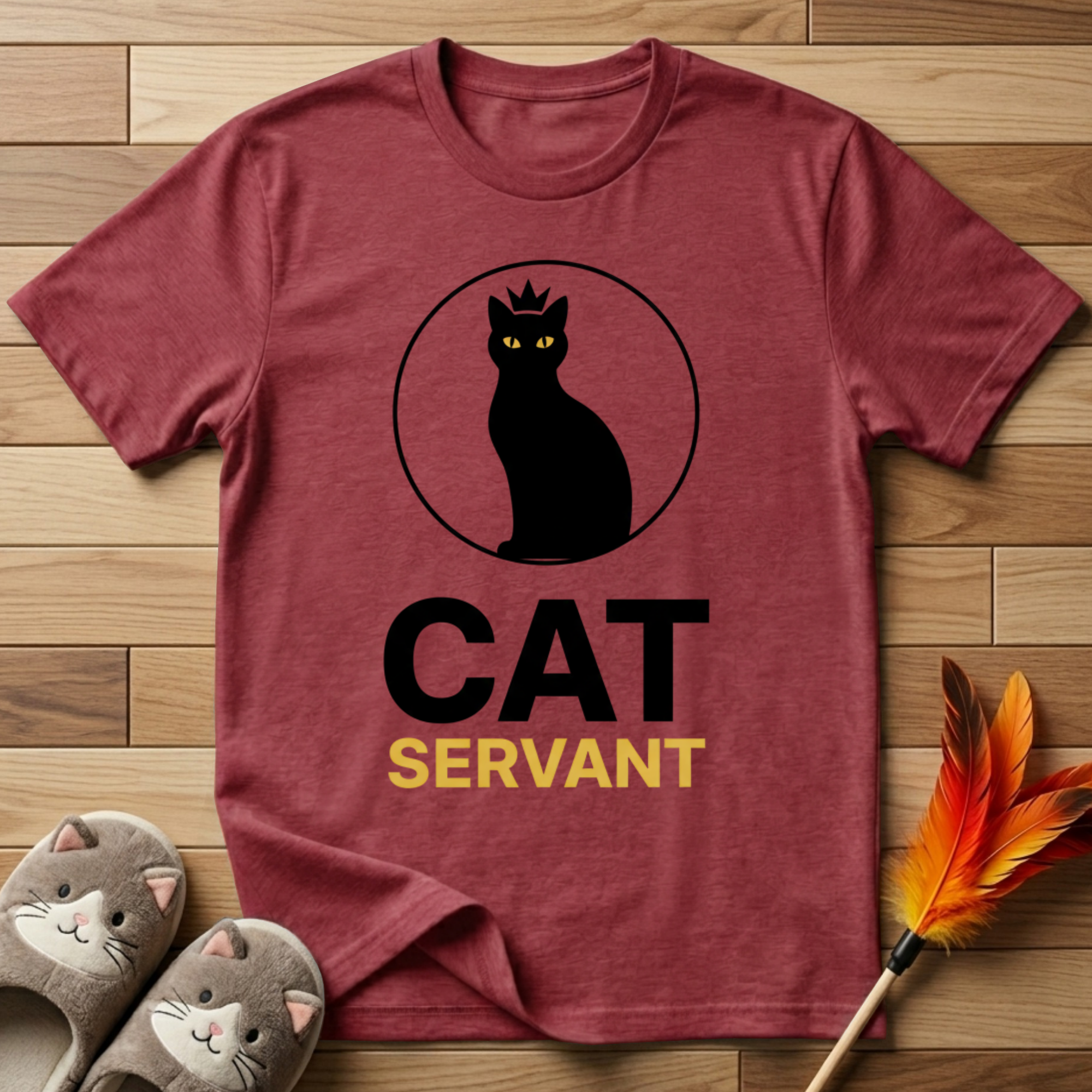 Cat Servant (Circle Design) T-Shirt