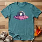 Cat in UFO T-Shirt
