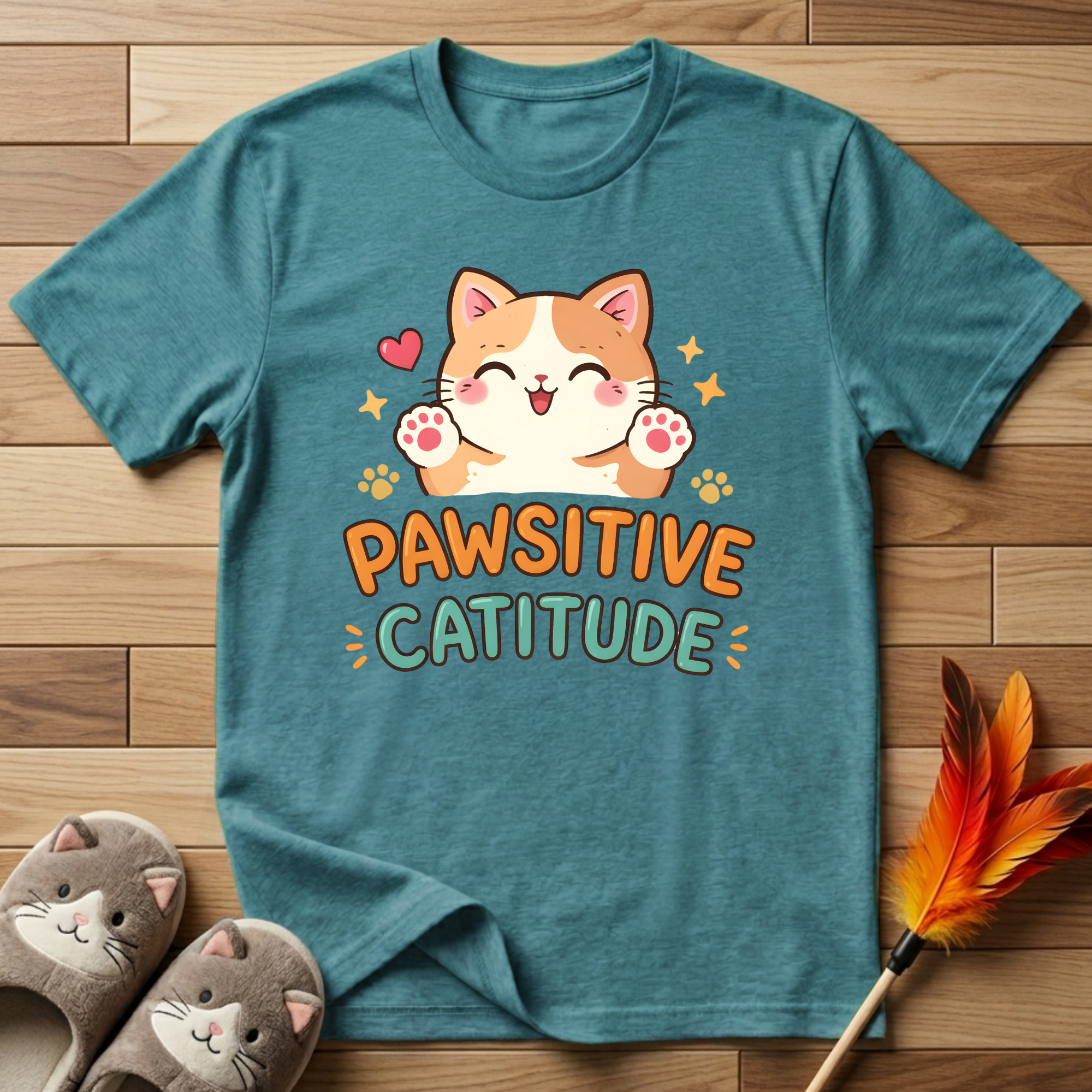 Pawsitive Catitude T-Shirt