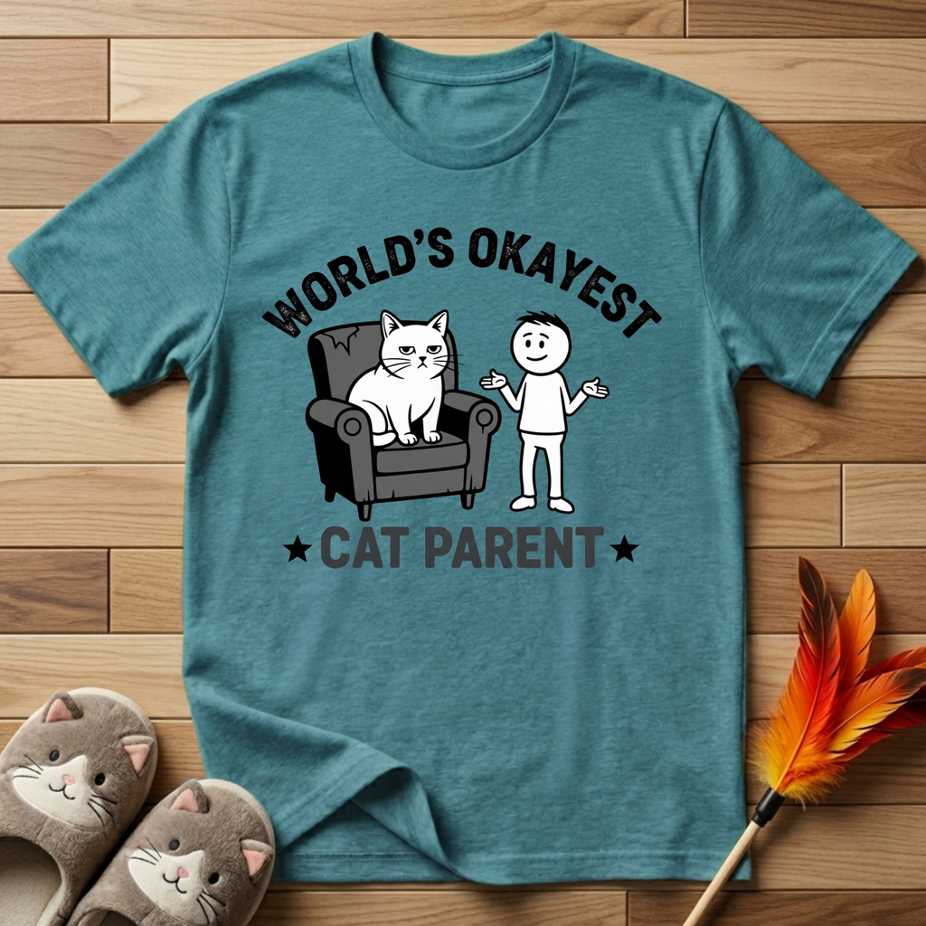 World's Okayest Cat Parent T-Shirt