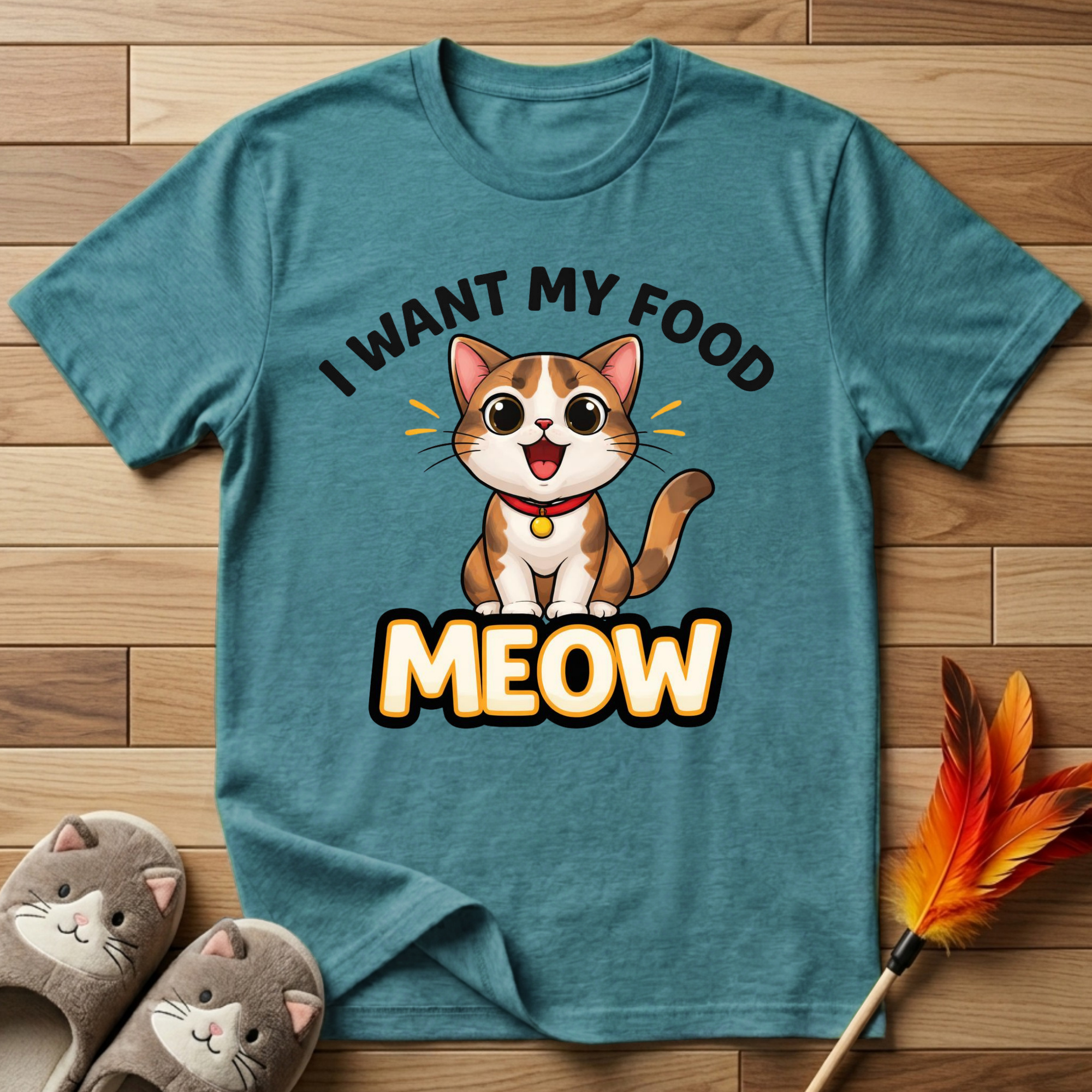 I Want My Food Meow T-Shirt
