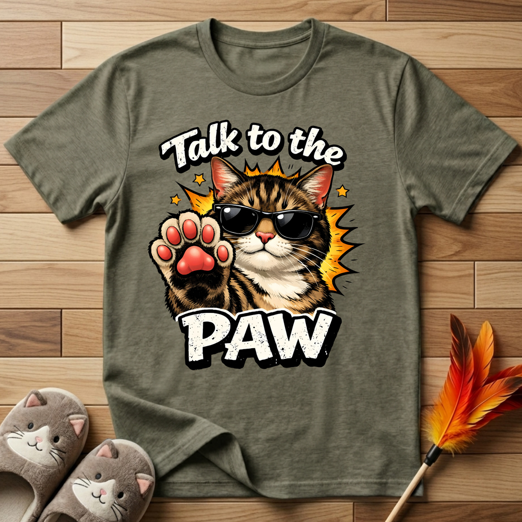 Talk to the Paw (Sunglasses) T-Shirt