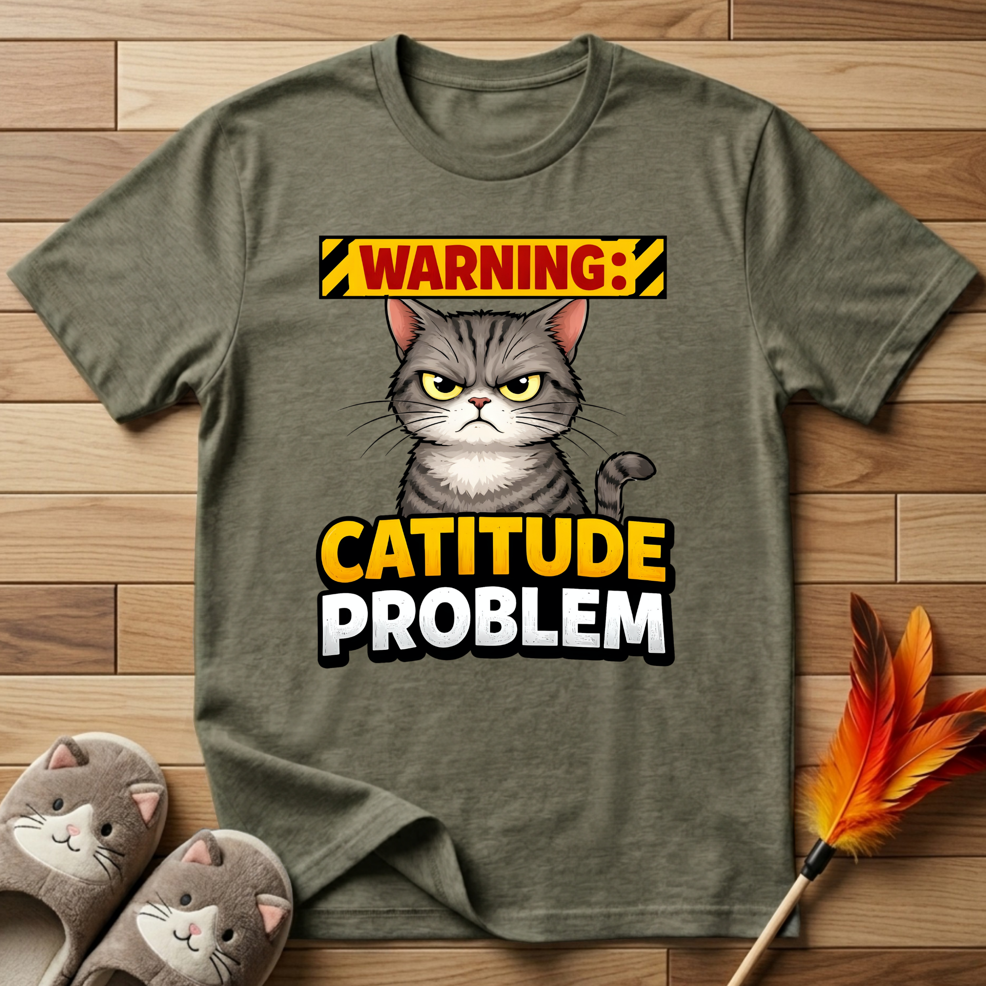 Warning: Catitude Problem T-Shirt