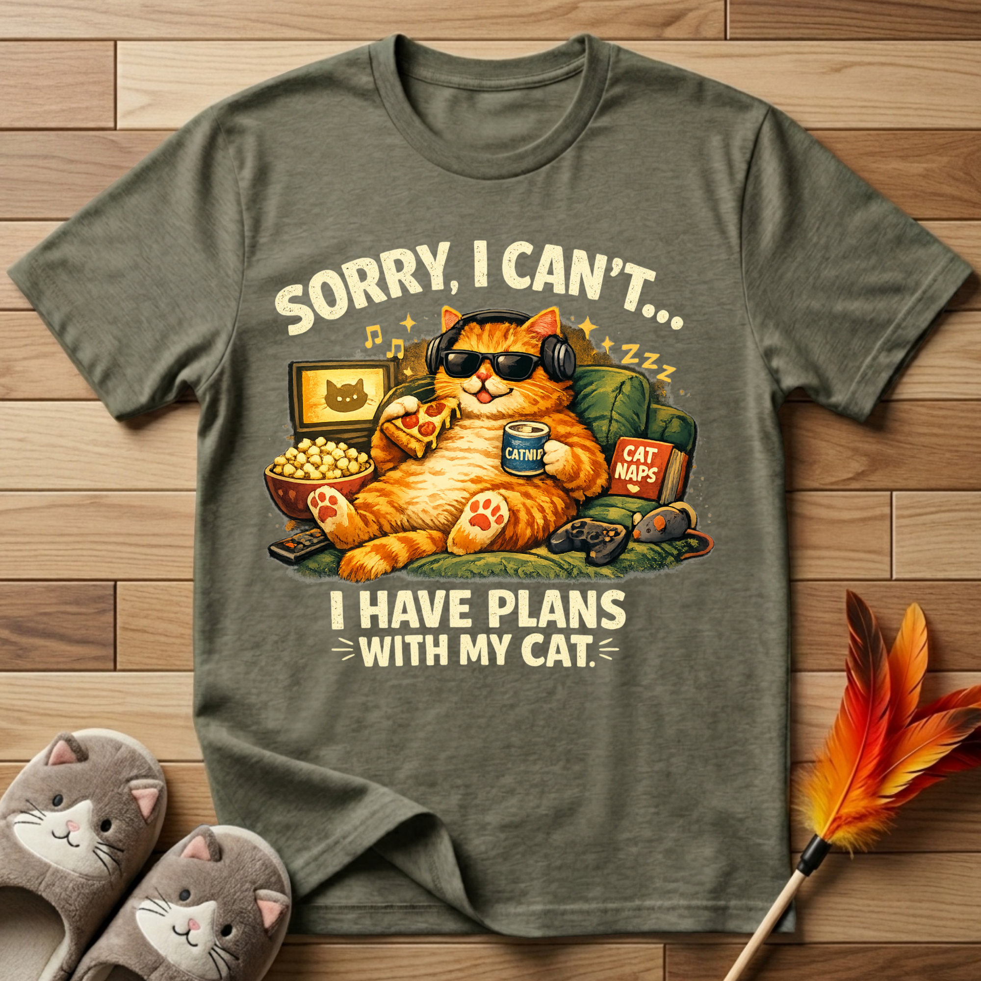 Sorry, I Can't... I Have Plans With My Cat T-Shirt