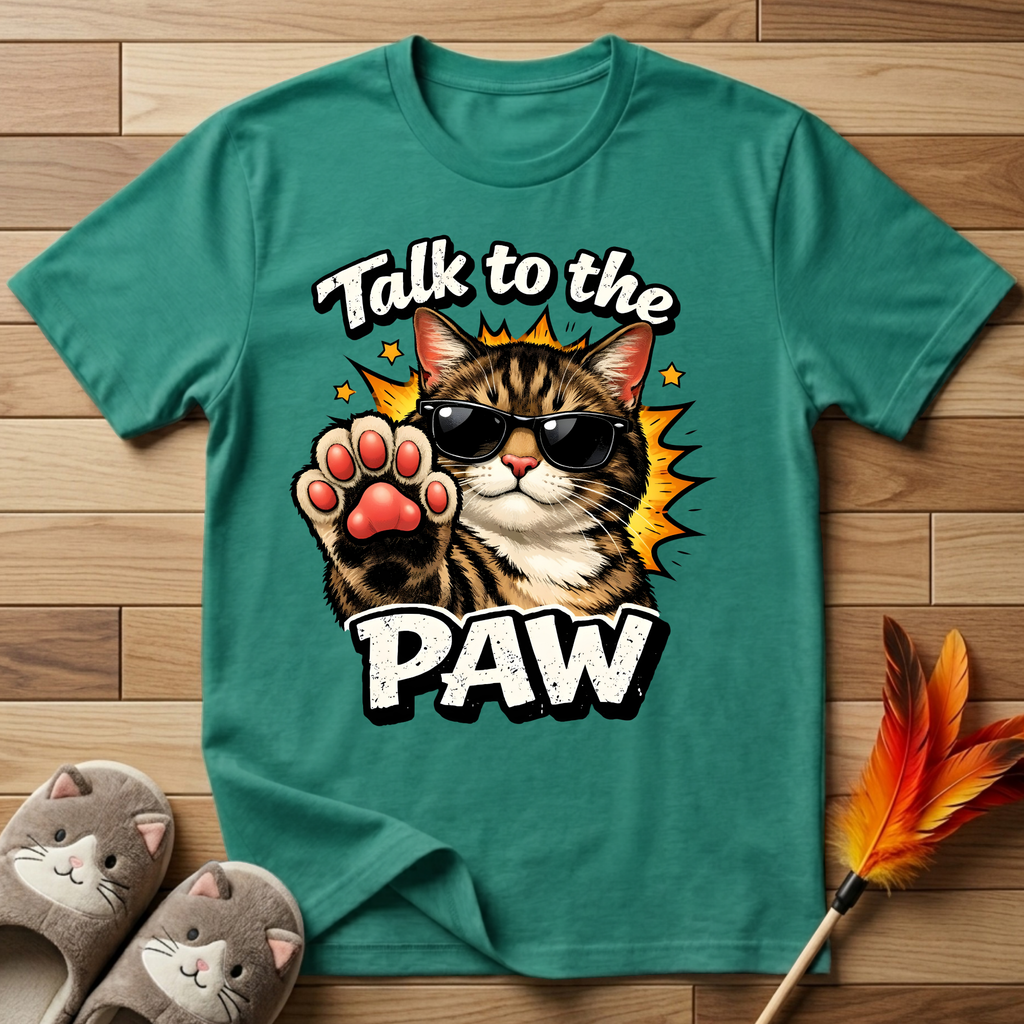 Talk to the Paw (Sunglasses) T-Shirt