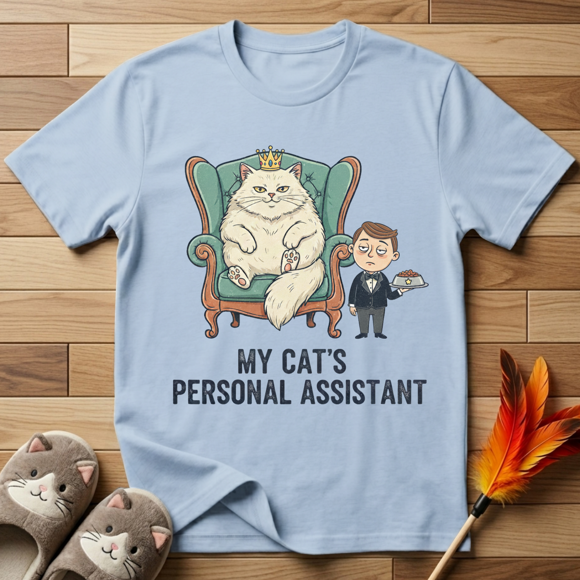My Cat's Personal Assistant (Male) T-Shirt