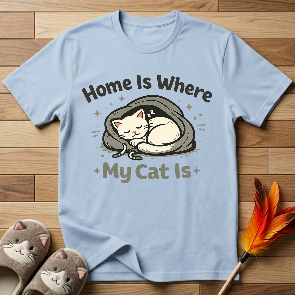 Home Is Where My Cat Is T-Shirt