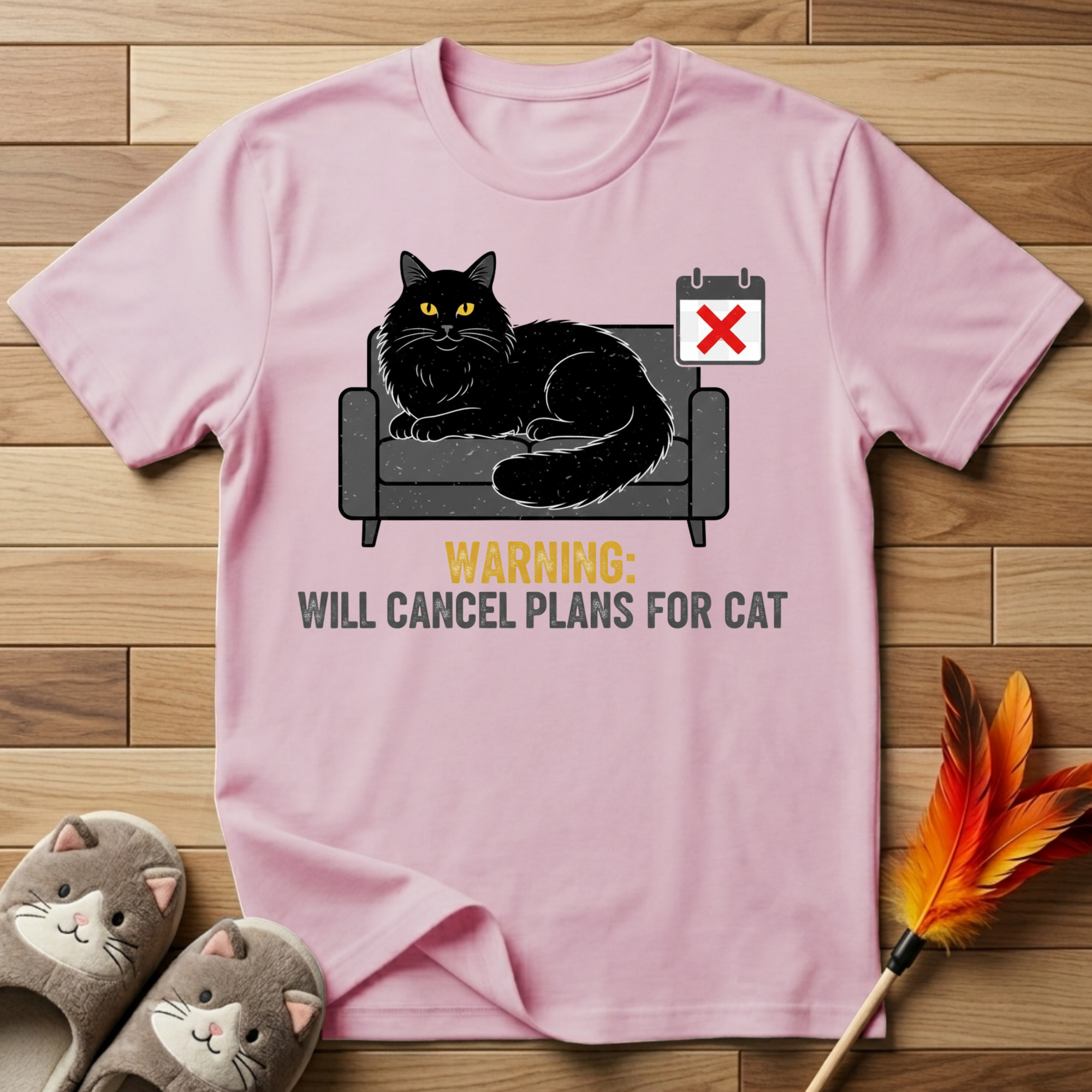 Warning: Will Cancel Plans for Cat T-Shirt