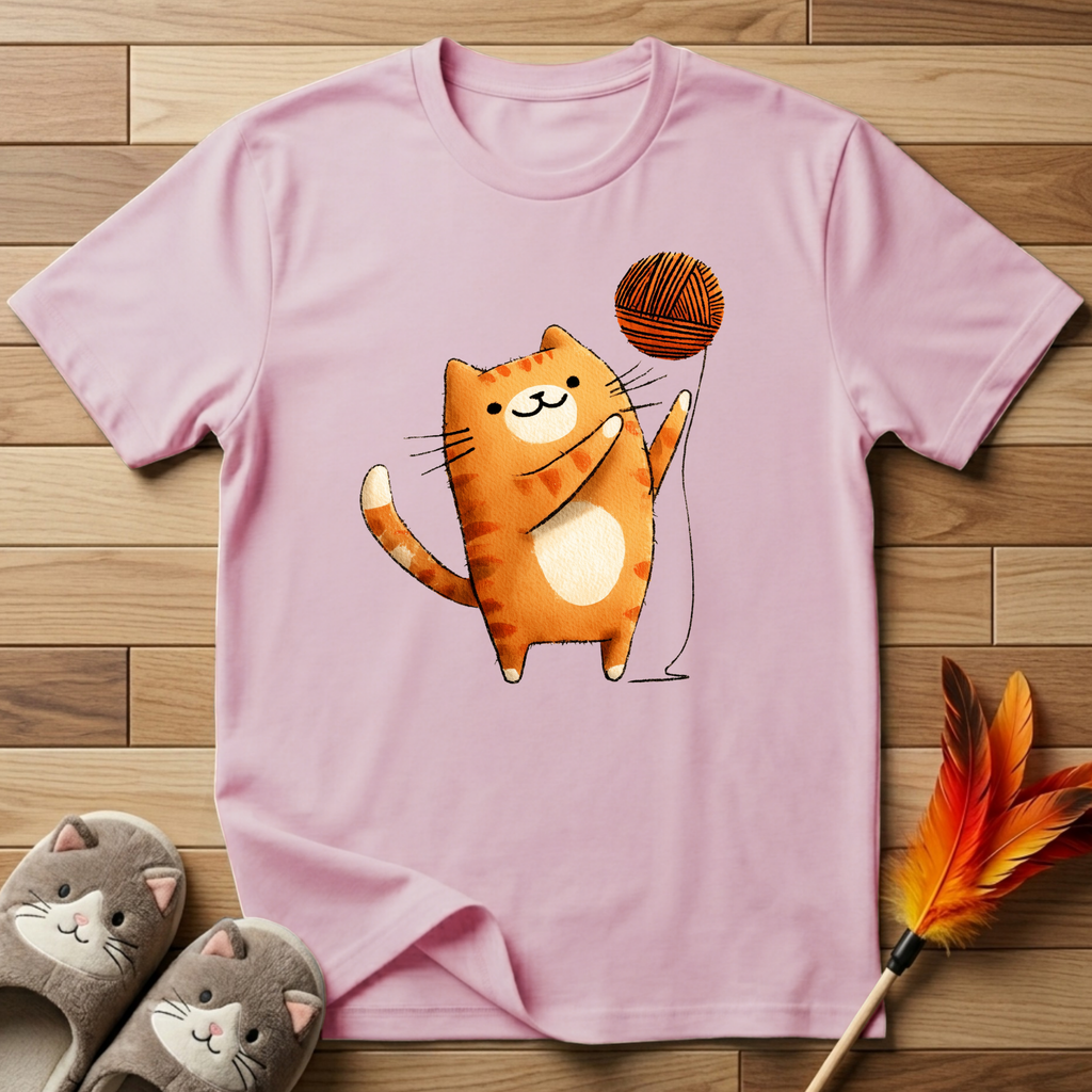 Cat Playing With Yarn T-Shirt