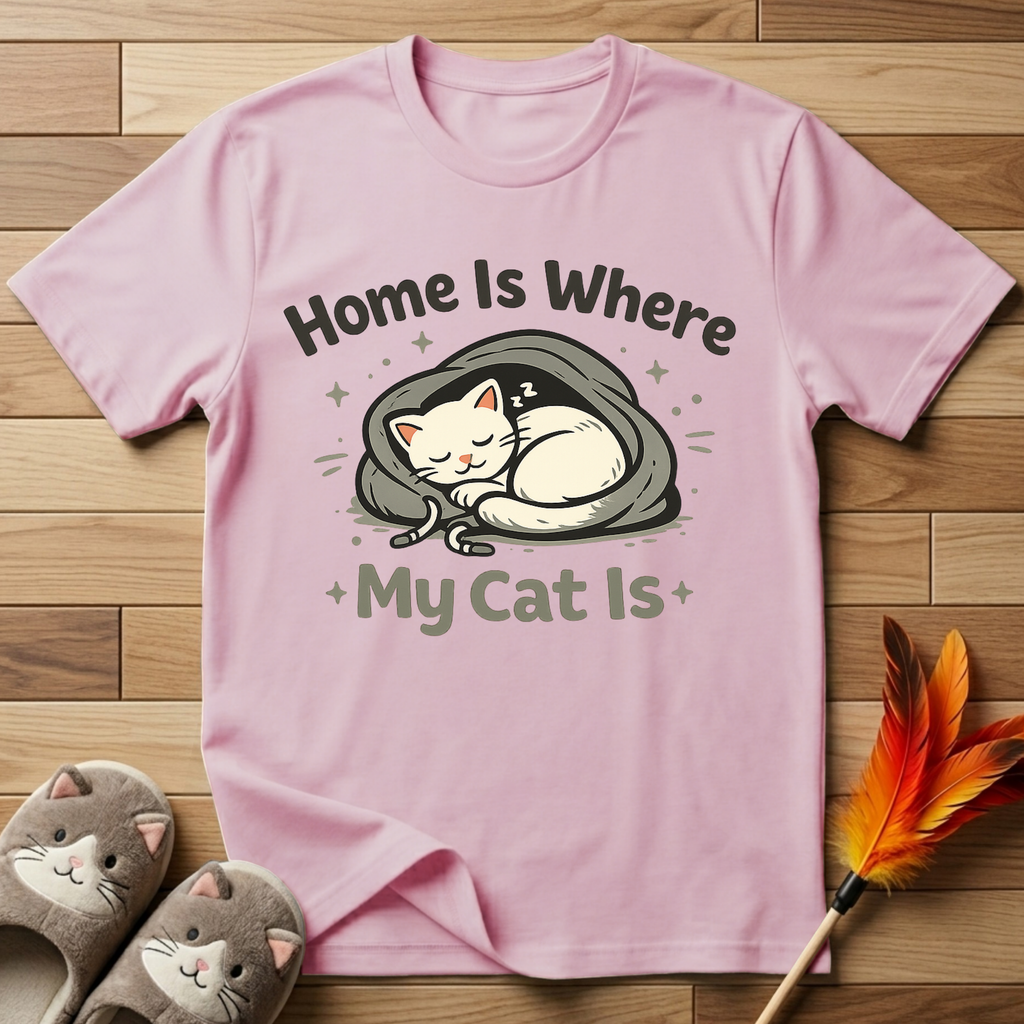 Home Is Where My Cat Is T-Shirt