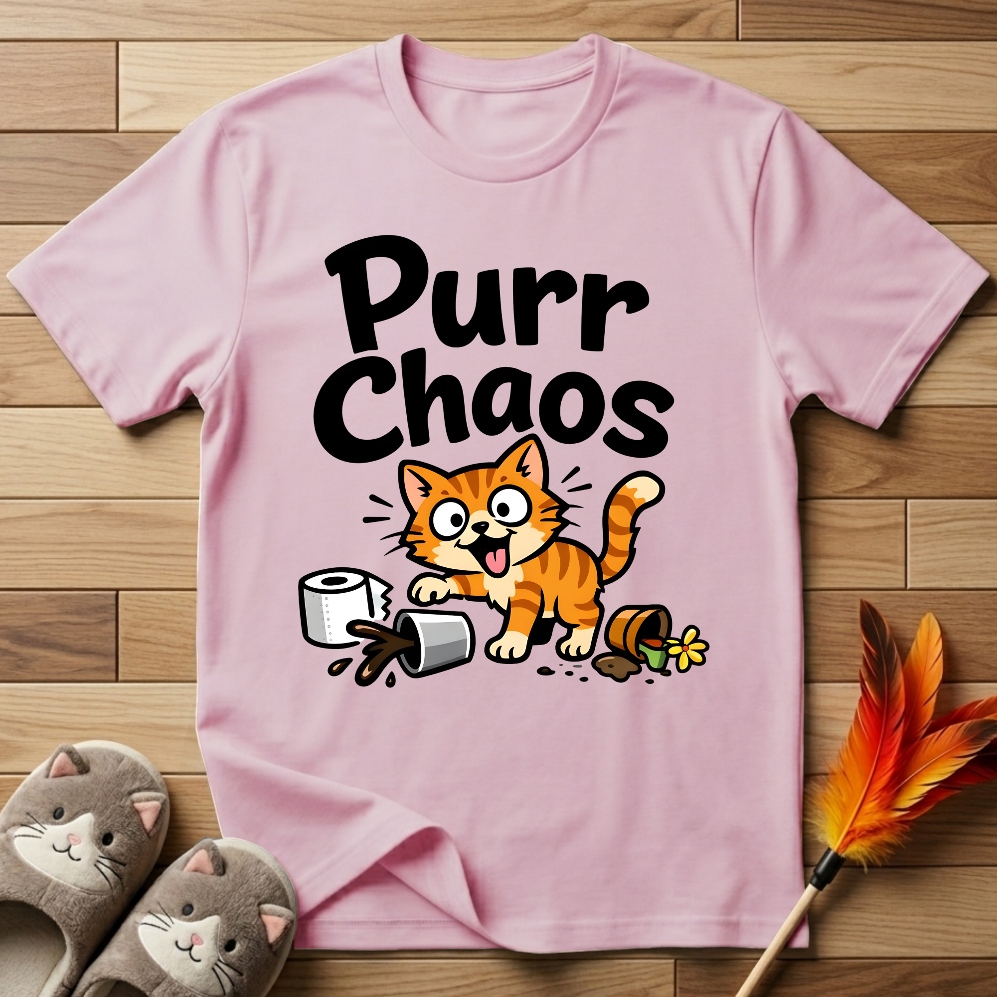 Purr Chaos (Rascal Cat) T-Shirt