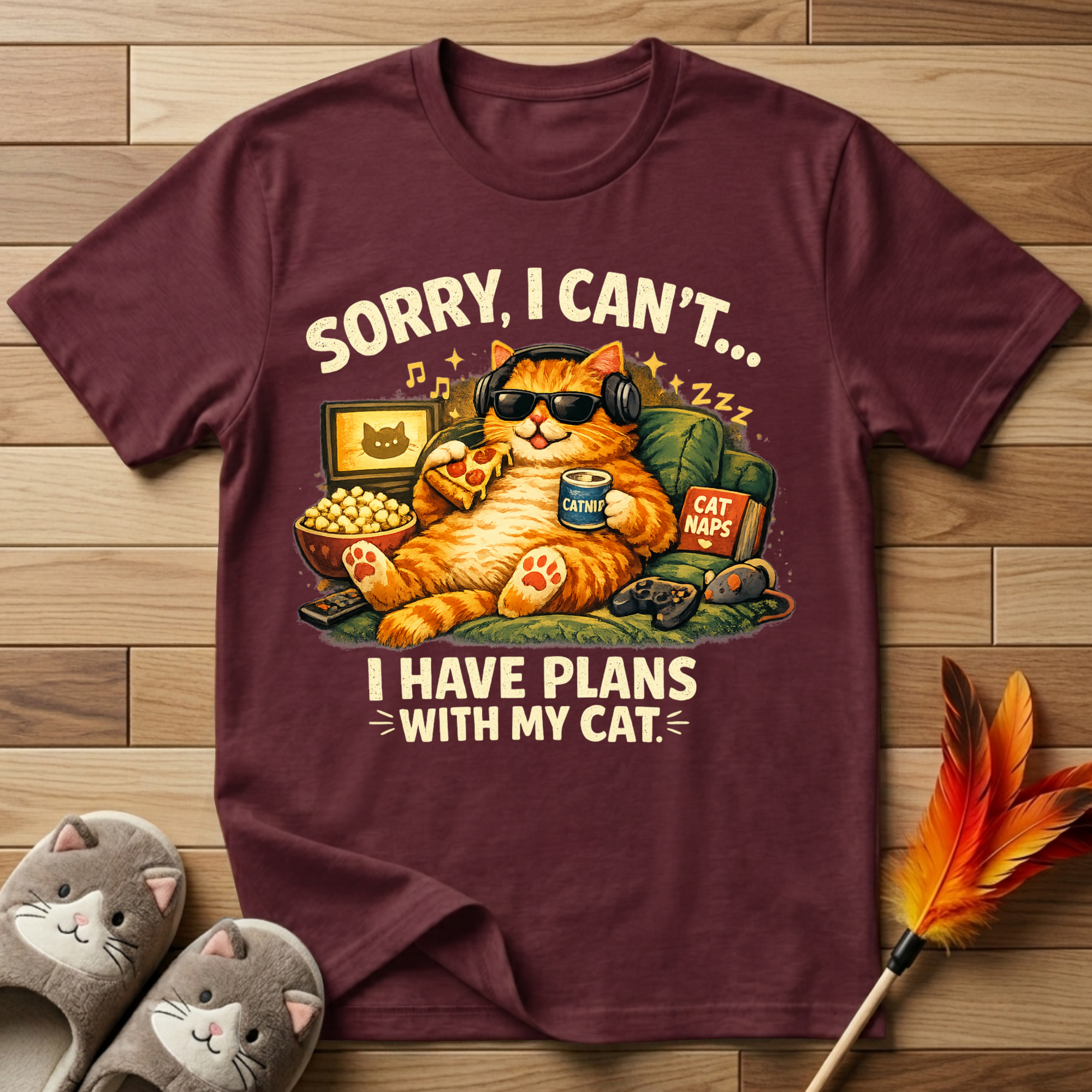 Sorry, I Can't... I Have Plans With My Cat T-Shirt