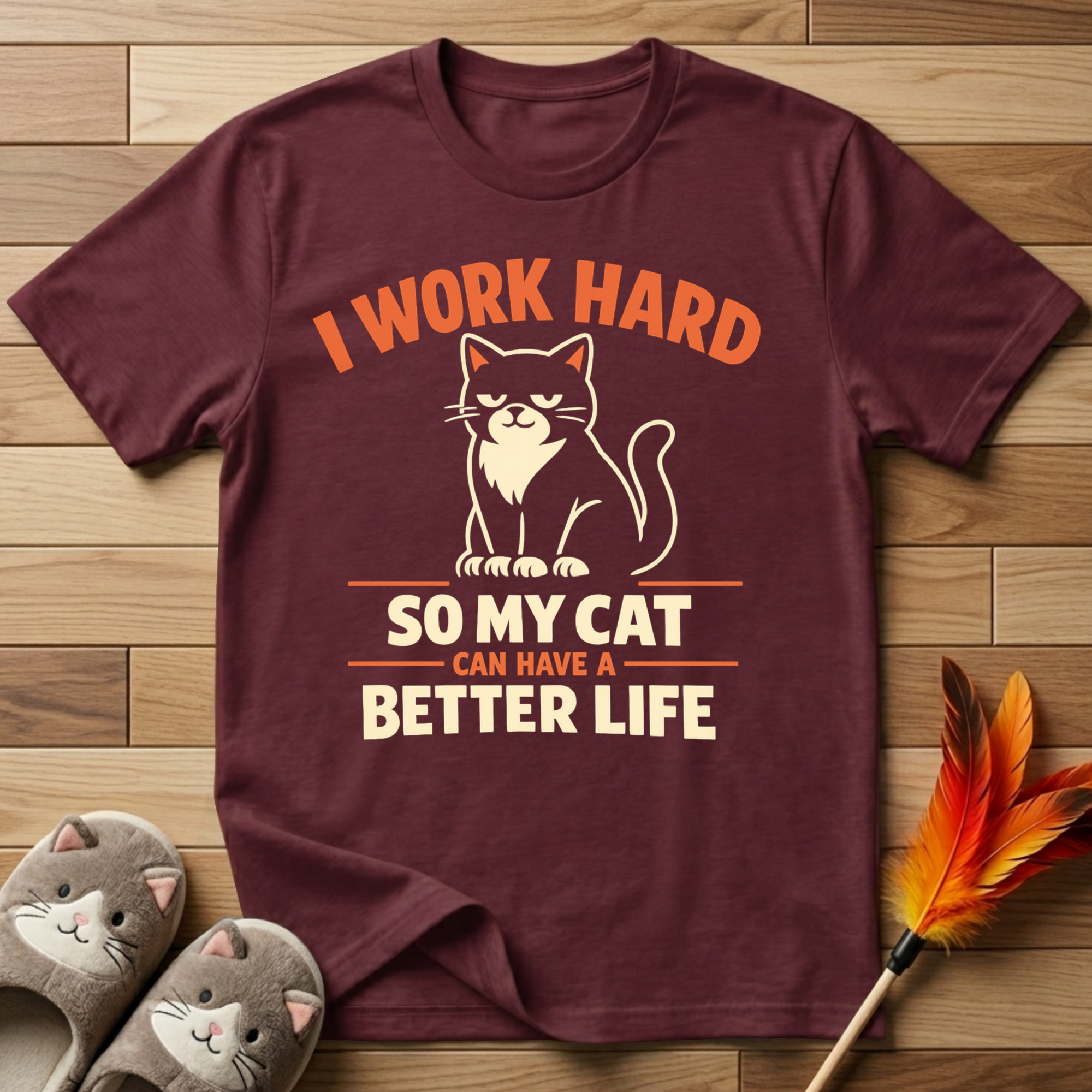 I Work Hard So My Cat Can Have A Better Life T-Shirt