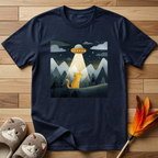 Cat Under UFO T-Shirt