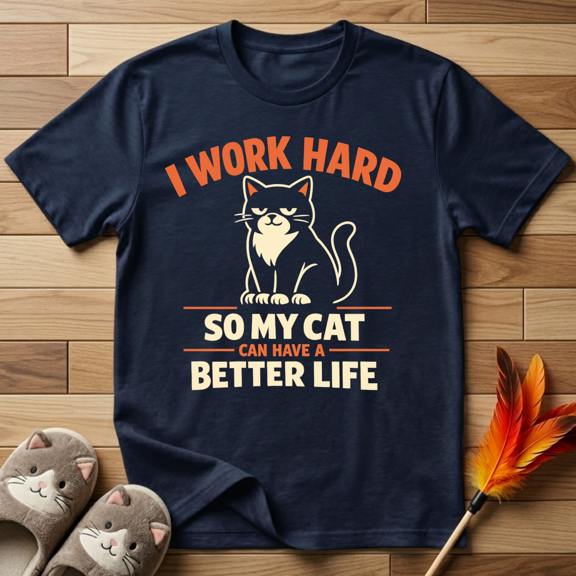 I Work Hard So My Cat Can Have A Better Life T-Shirt