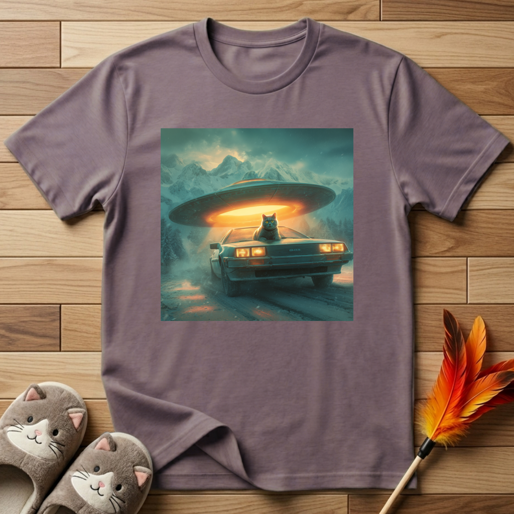 Cat, Car, & UFO T-Shirt