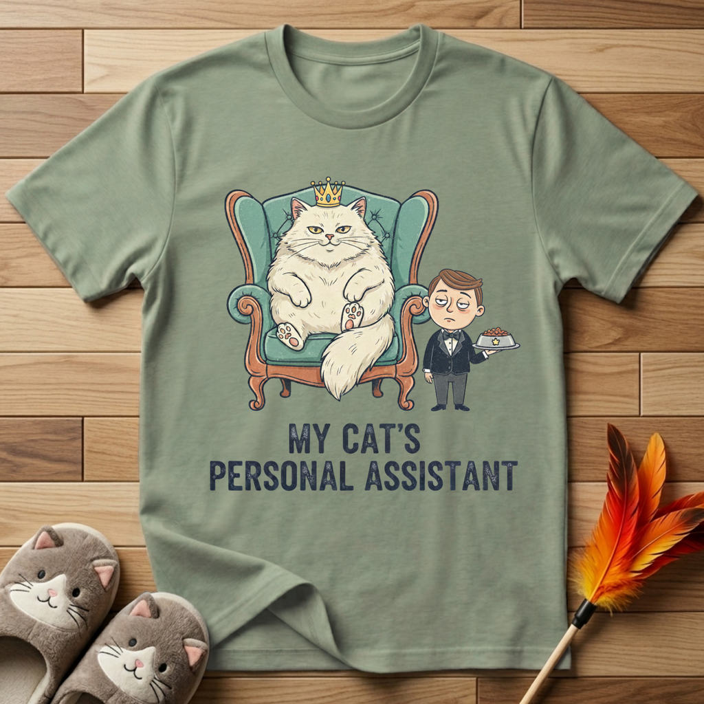 My Cat's Personal Assistant (Male) T-Shirt