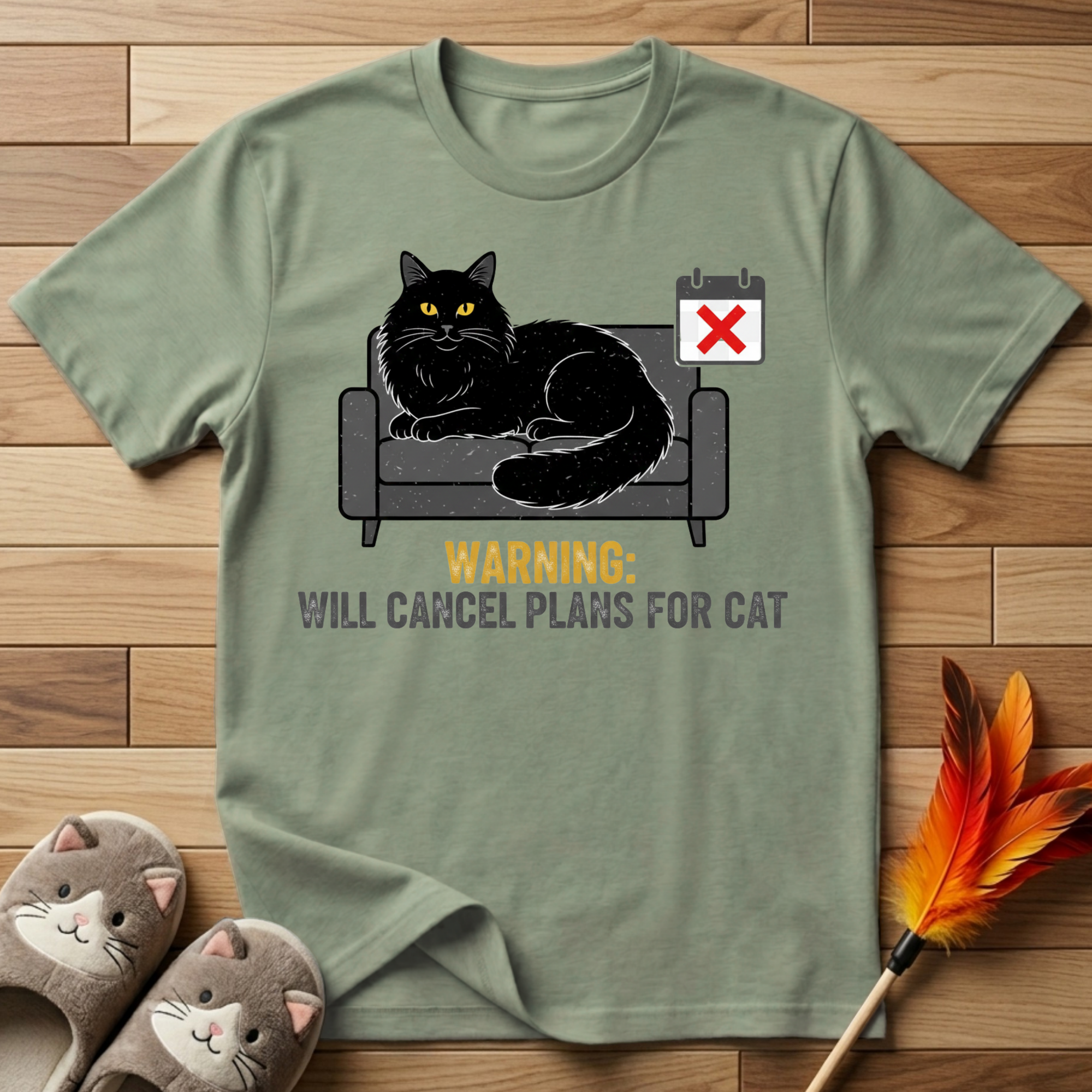 Warning: Will Cancel Plans for Cat T-Shirt