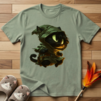 Mystic Cat with Green Hood T-Shirt