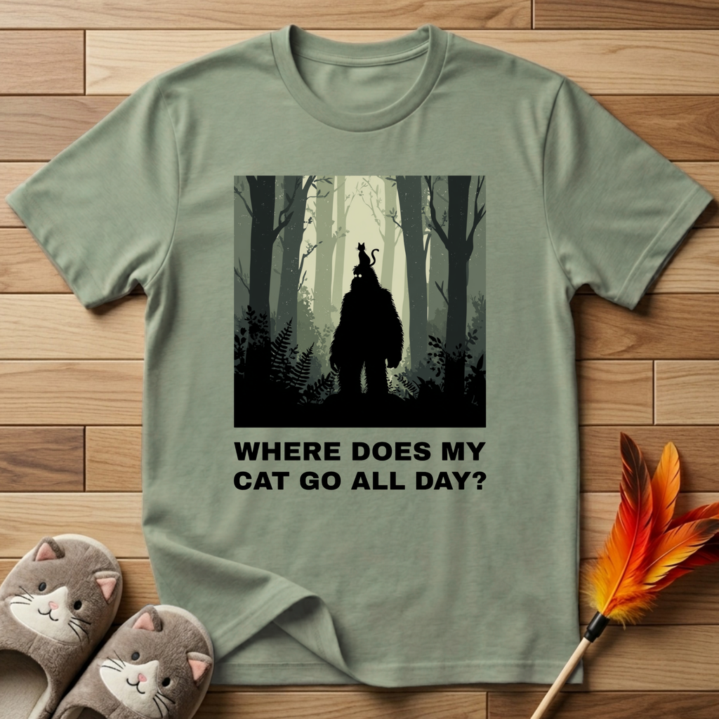 Where Does My Cat Go All Day? T-Shirt