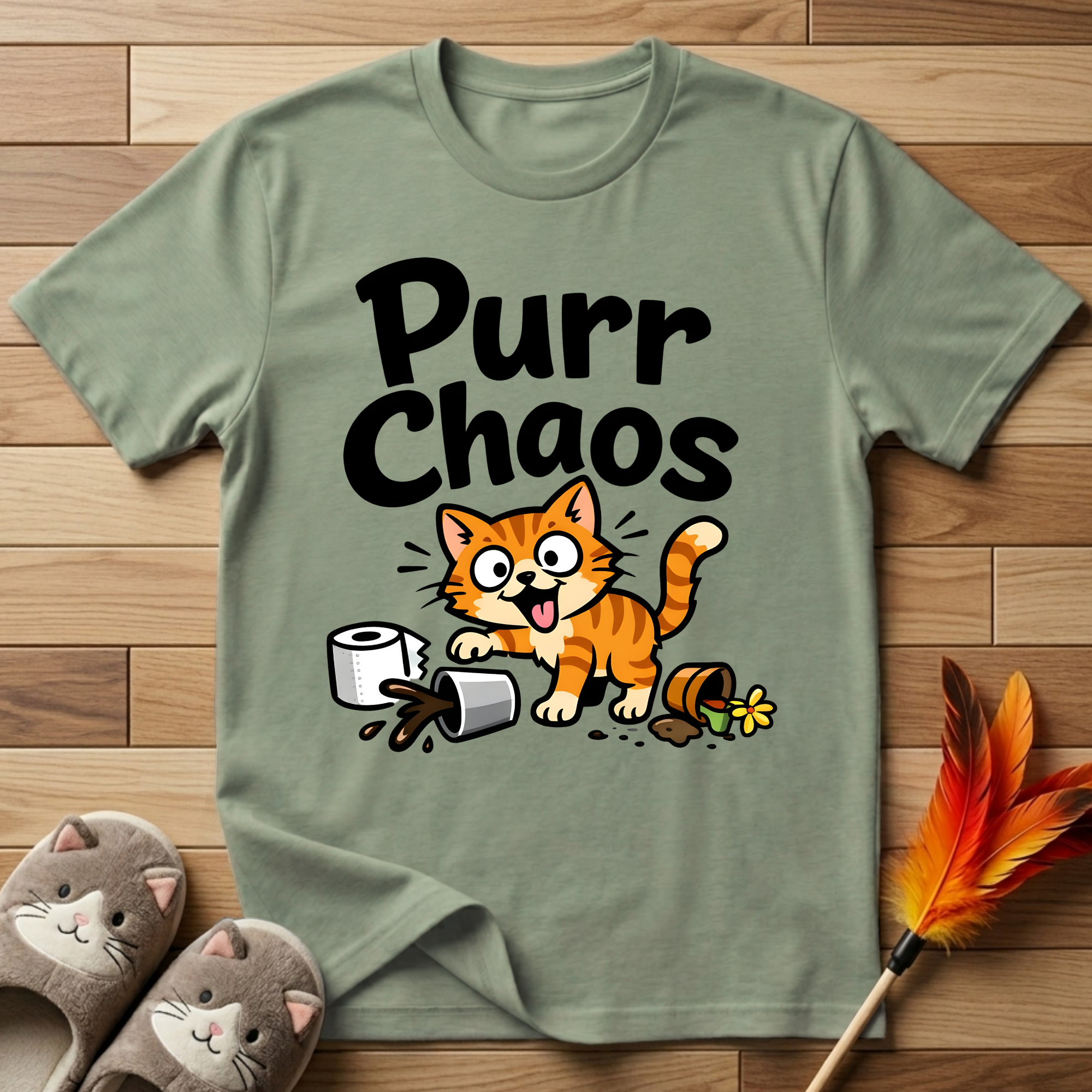 Purr Chaos (Rascal Cat) T-Shirt