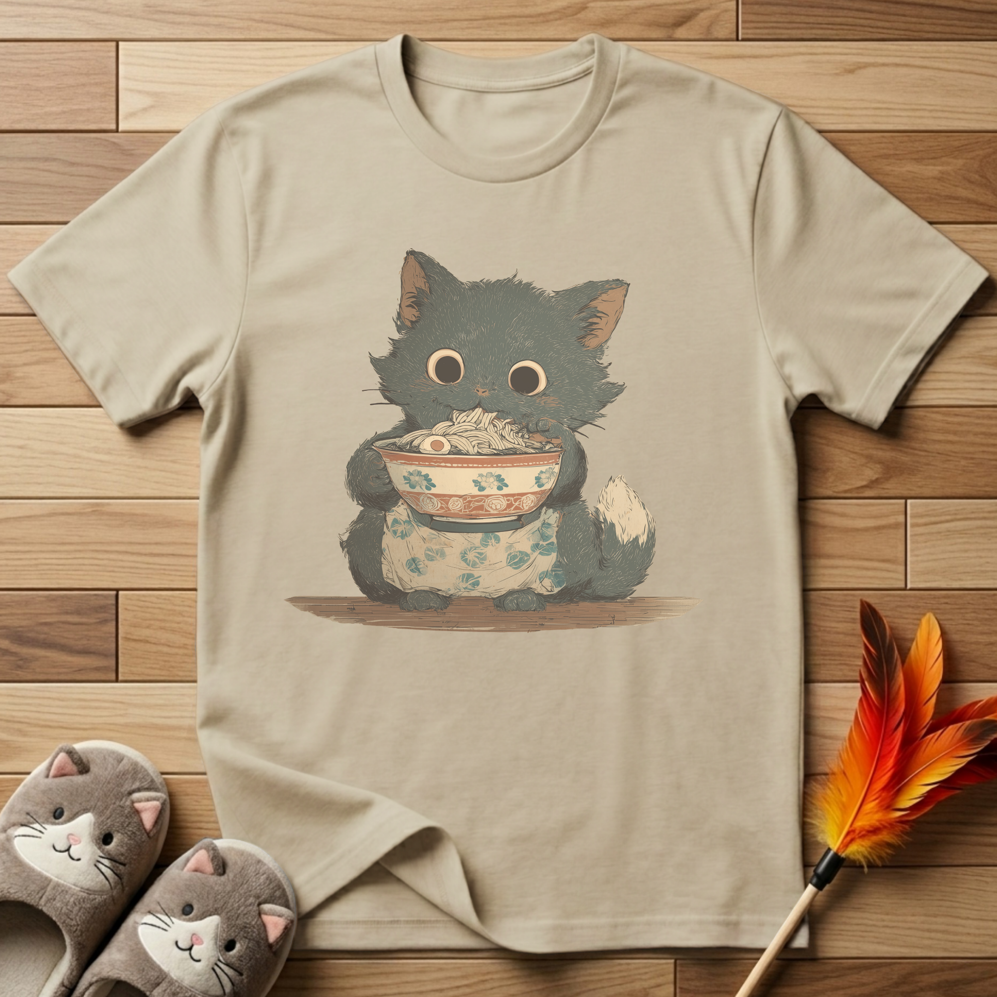 Cat With Noodles T-Shirt