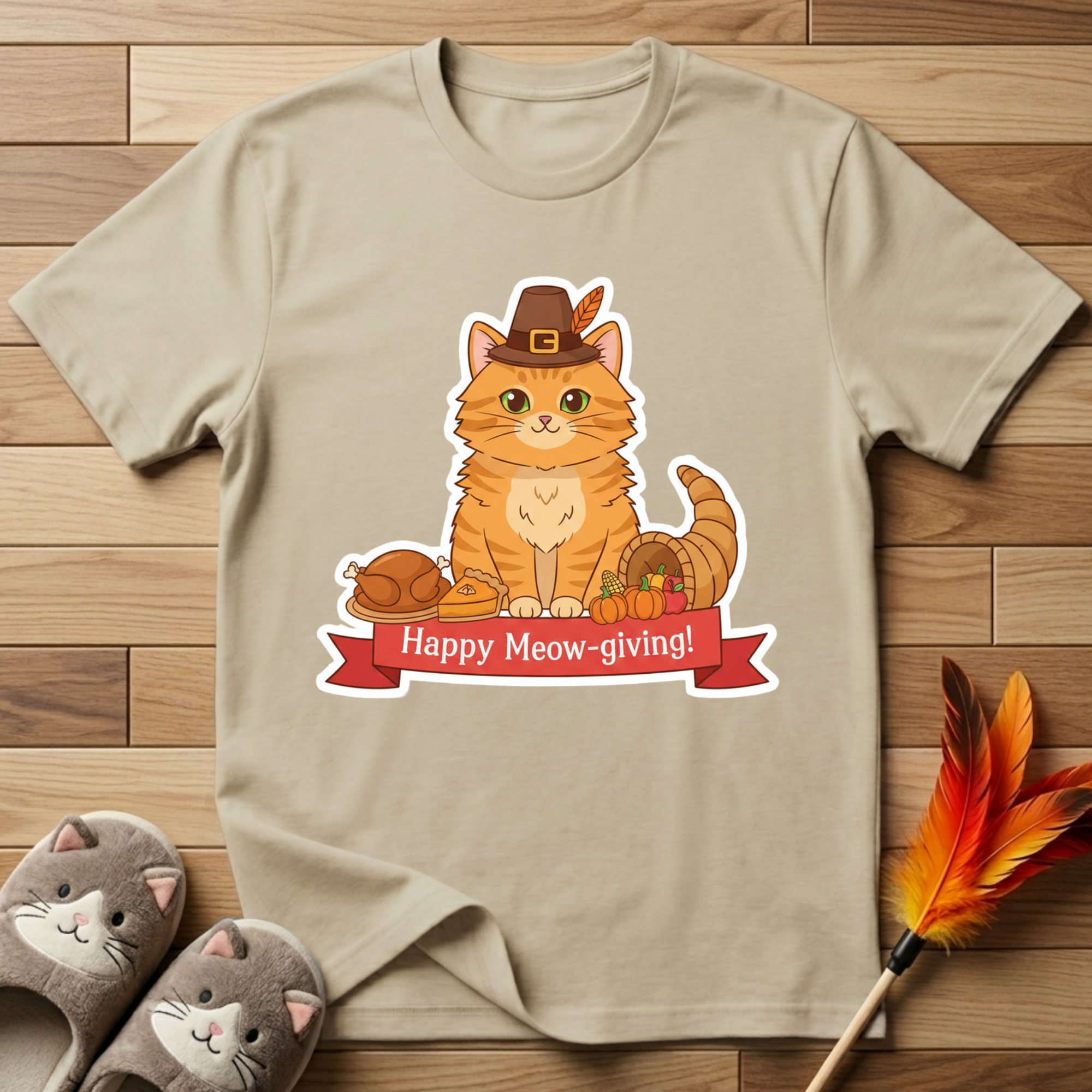 Happy Meow-Giving T-Shirt