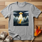 Cat Under UFO T-Shirt