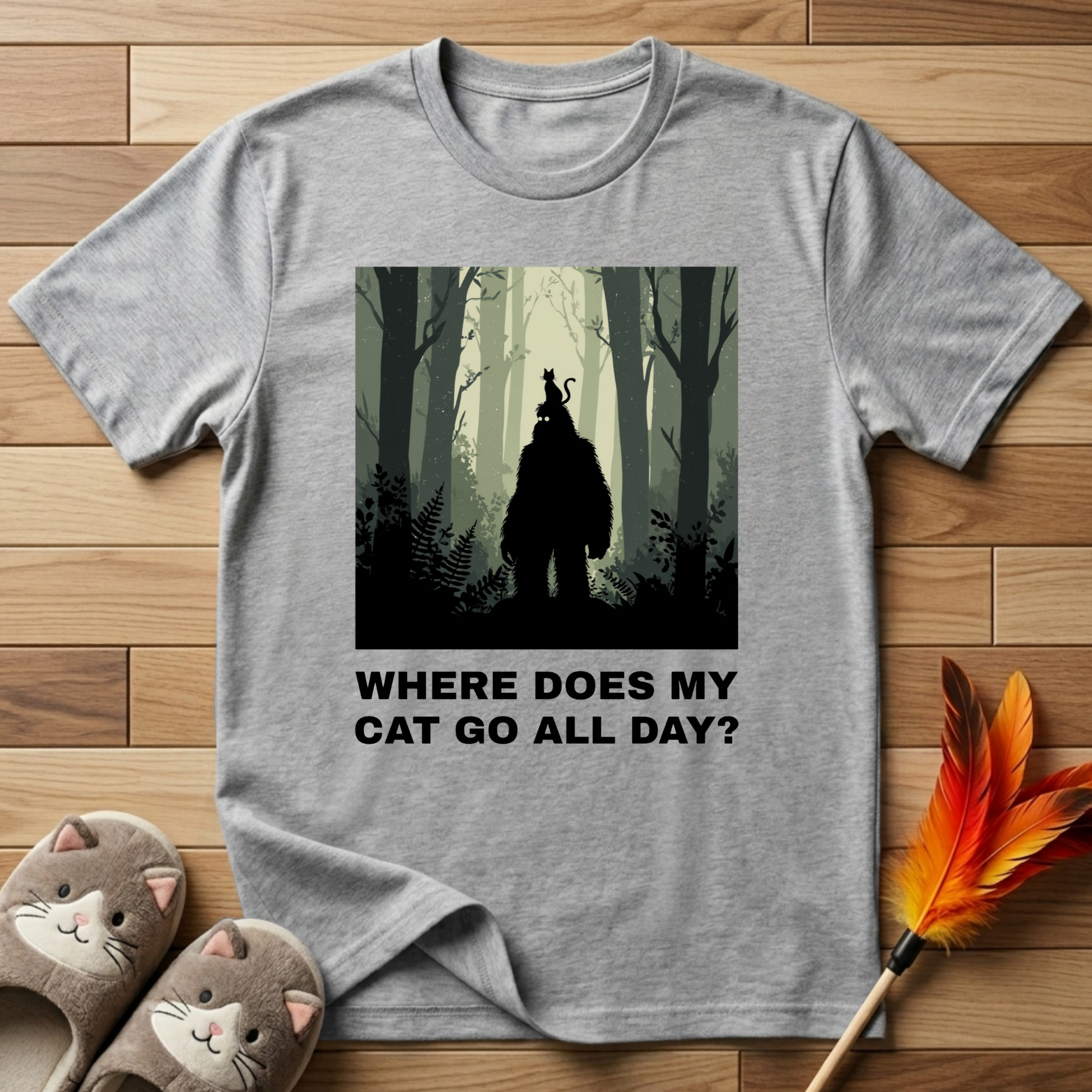 Where Does My Cat Go All Day? T-Shirt