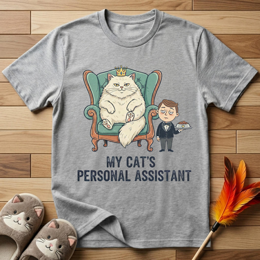 My Cat's Personal Assistant (Male) T-Shirt