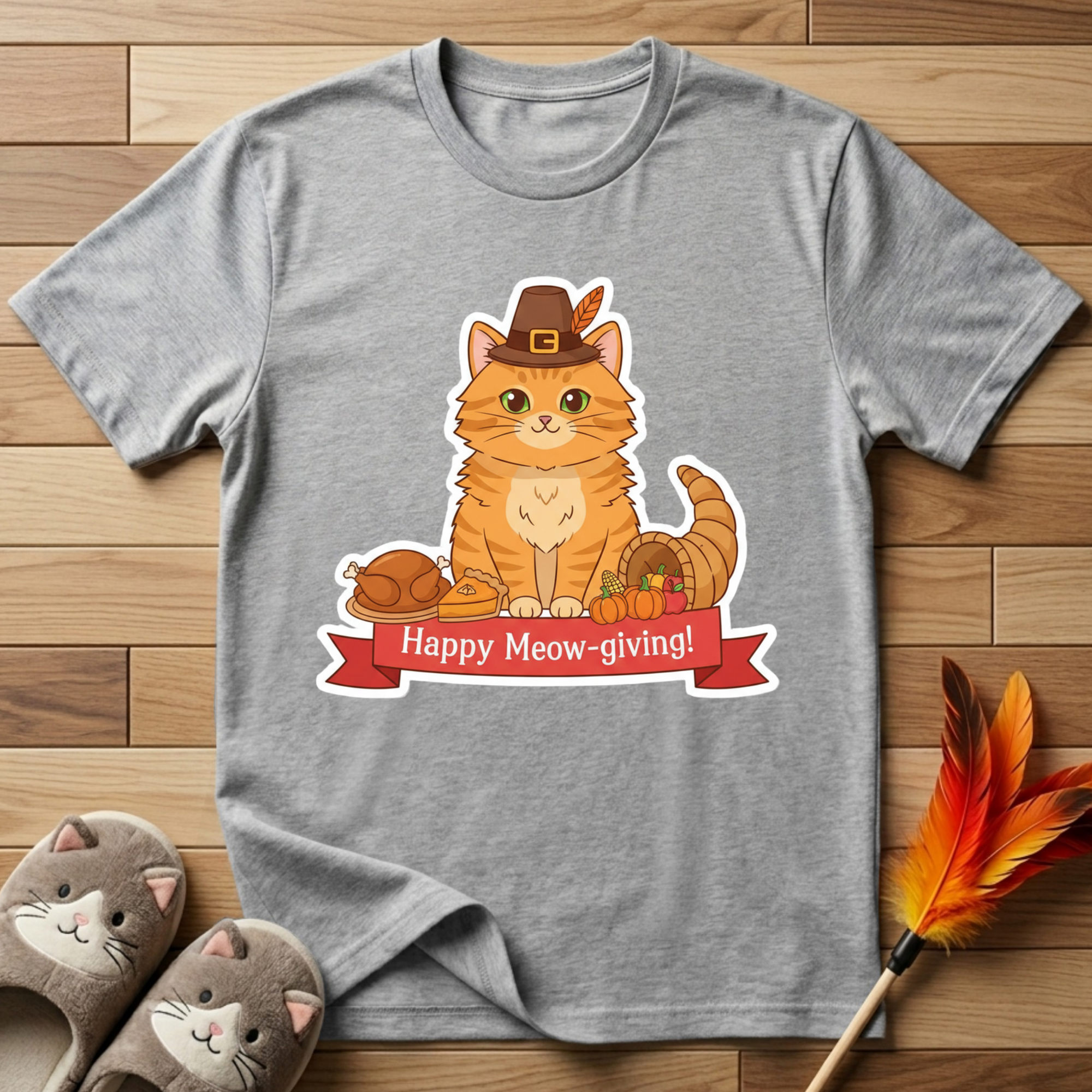 Happy Meow-Giving T-Shirt