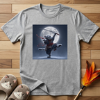 Samurai Cat and Moon T-Shirt