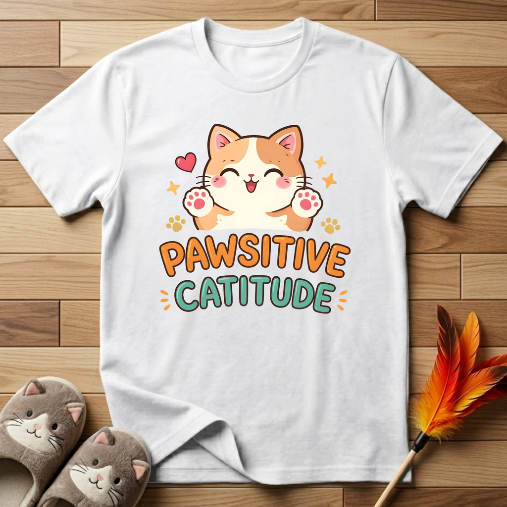 Pawsitive Catitude T-Shirt