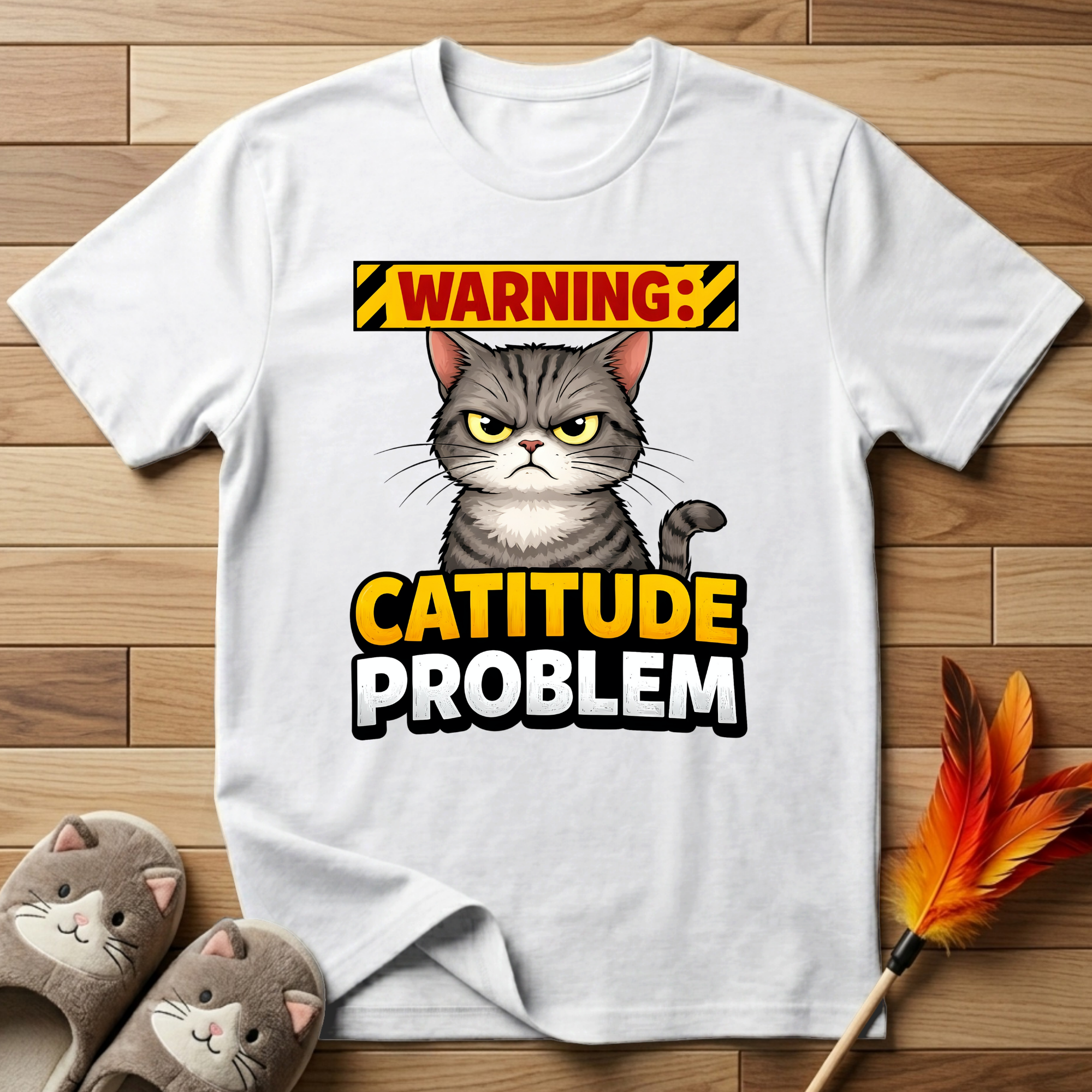 Warning: Catitude Problem T-Shirt