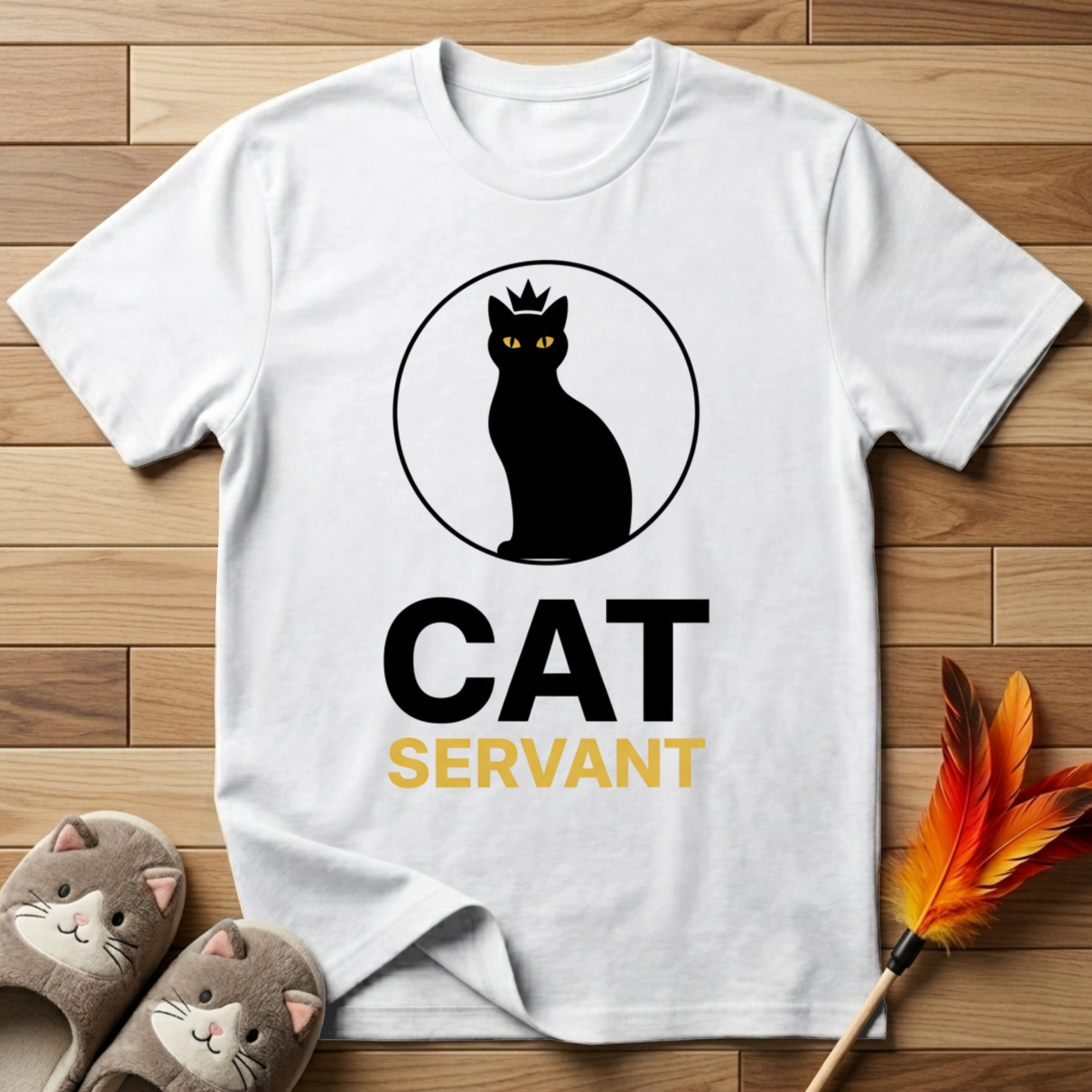 Cat Servant (Circle Design) T-Shirt