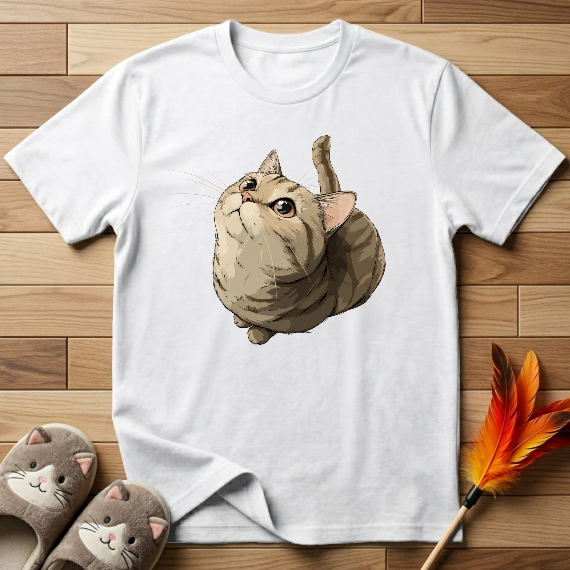 Cat Looking Up T-Shirt