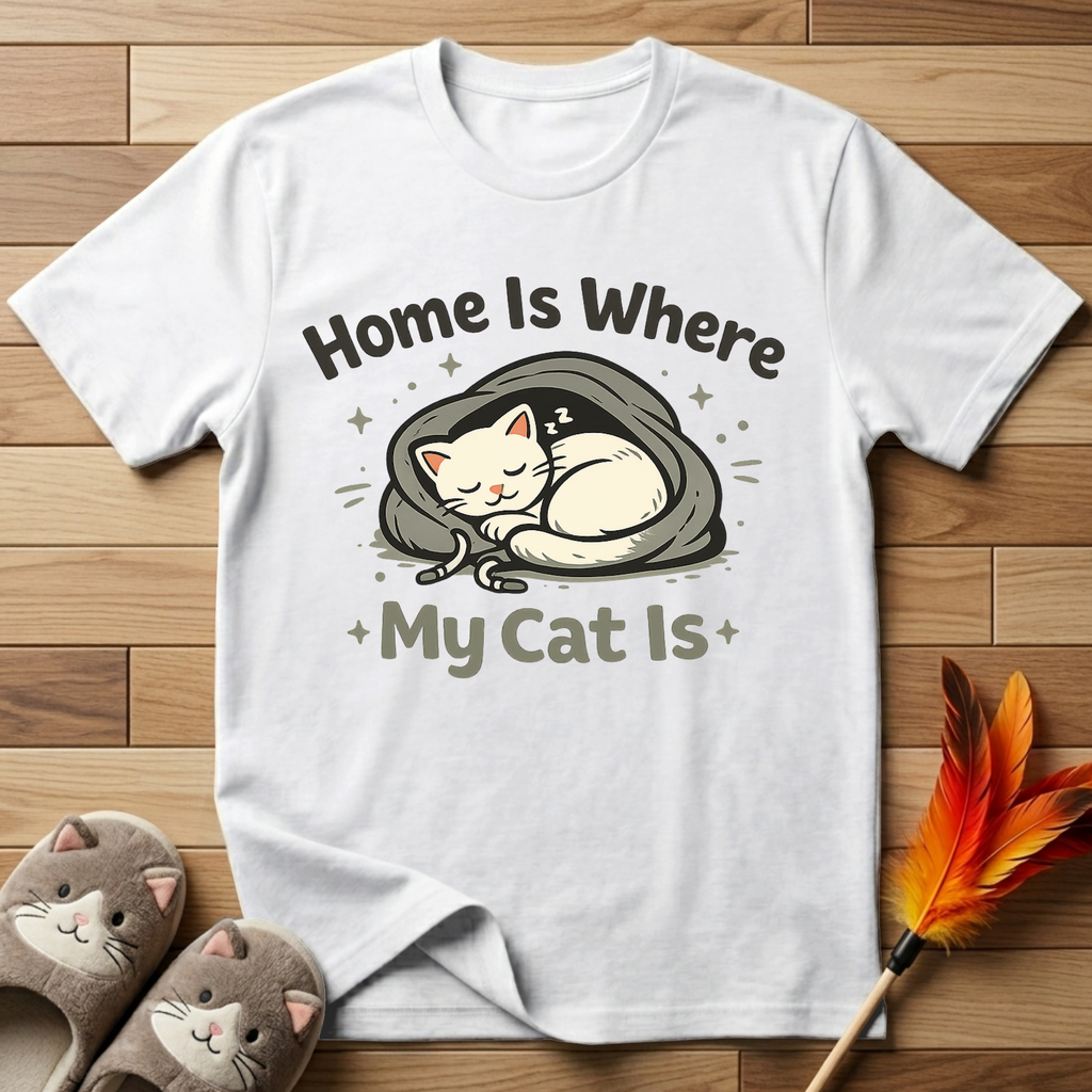 Home Is Where My Cat Is T-Shirt