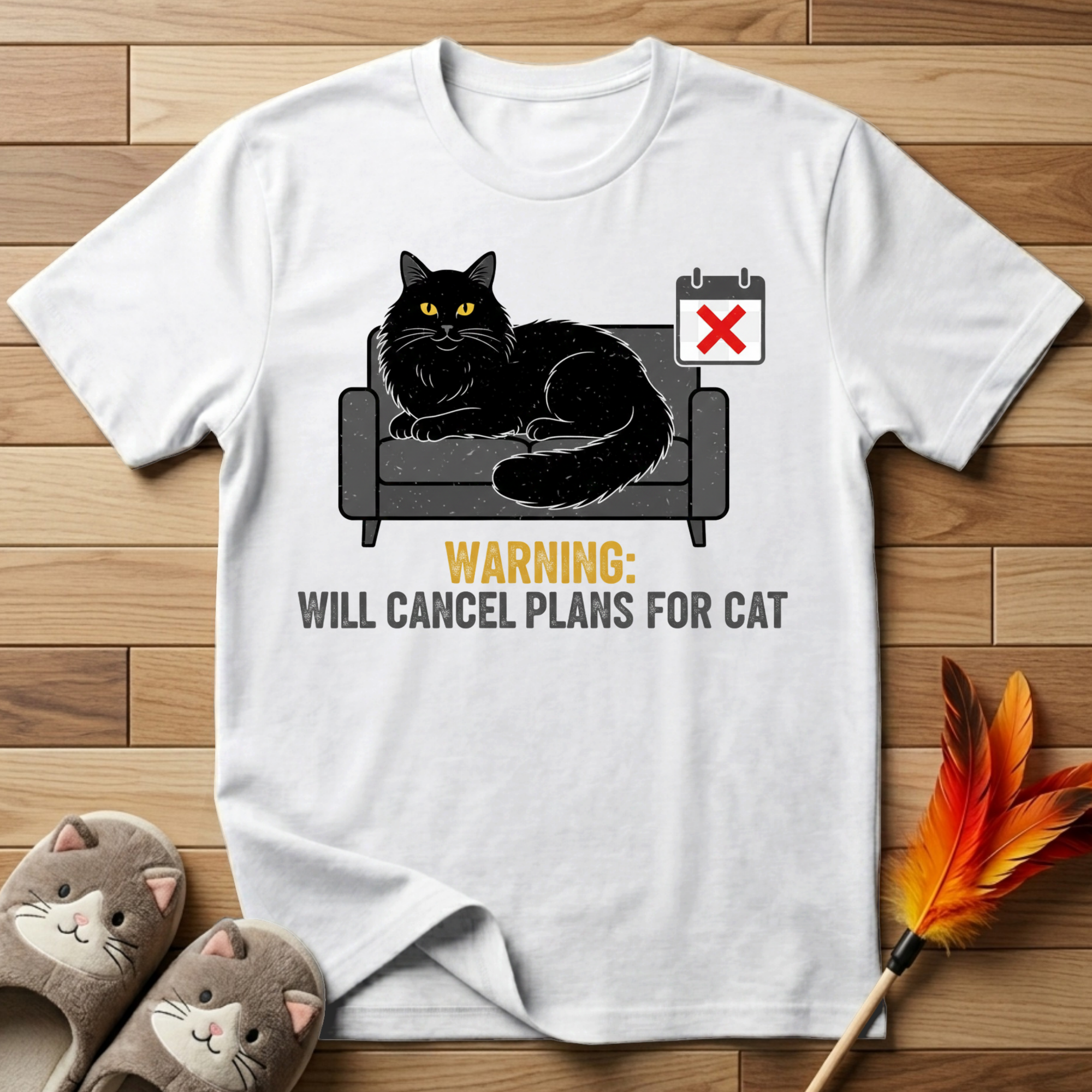 Warning: Will Cancel Plans for Cat T-Shirt